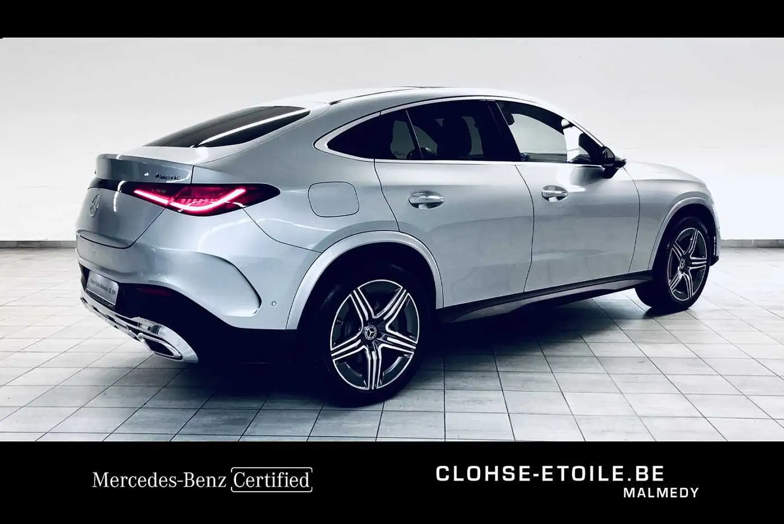 Mercedes-Benz GLC 300 de 4M AMG Line Coupé Toit Panoramique Zilver - 2