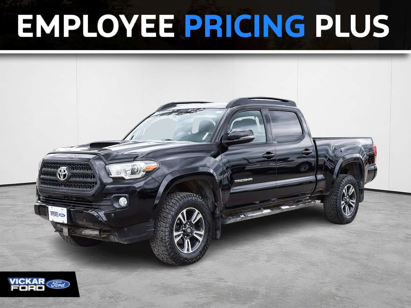 Black 2017 Toyota Tacoma Pickup Truck Four-Wheel Drive 6-Speed Automatic