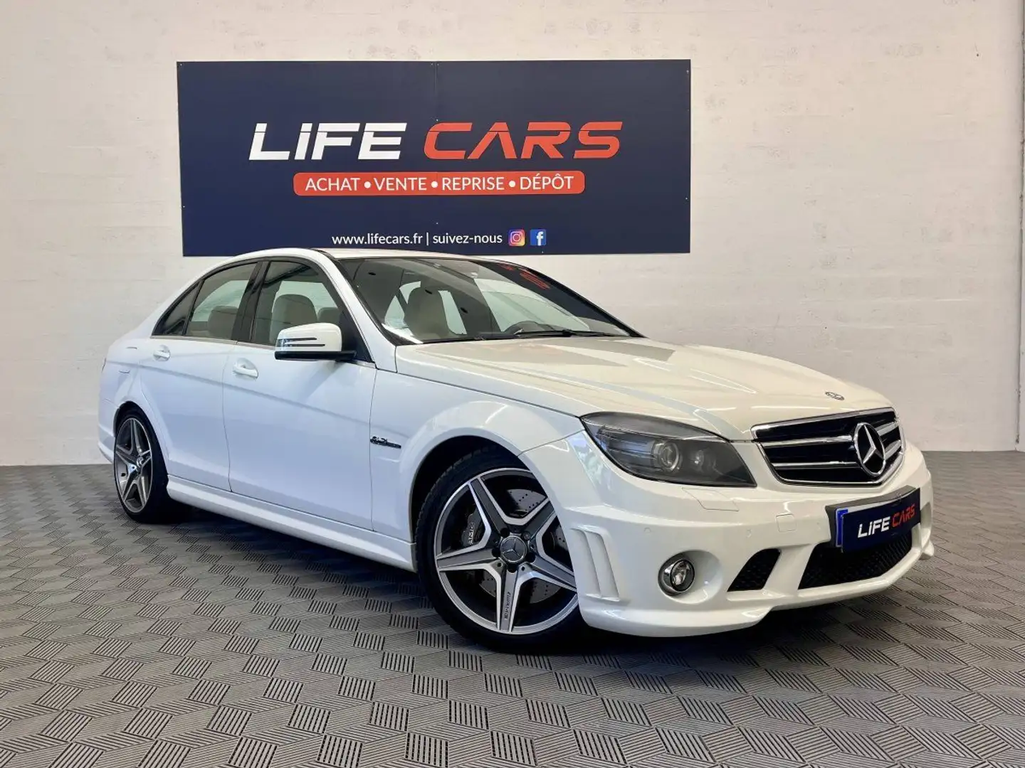 Mercedes-Benz C 63 AMG 63 AMG BVA7 - HISTORIQUE LIMPIDE - GARANTIE 6 MOIS Blanc - 1
