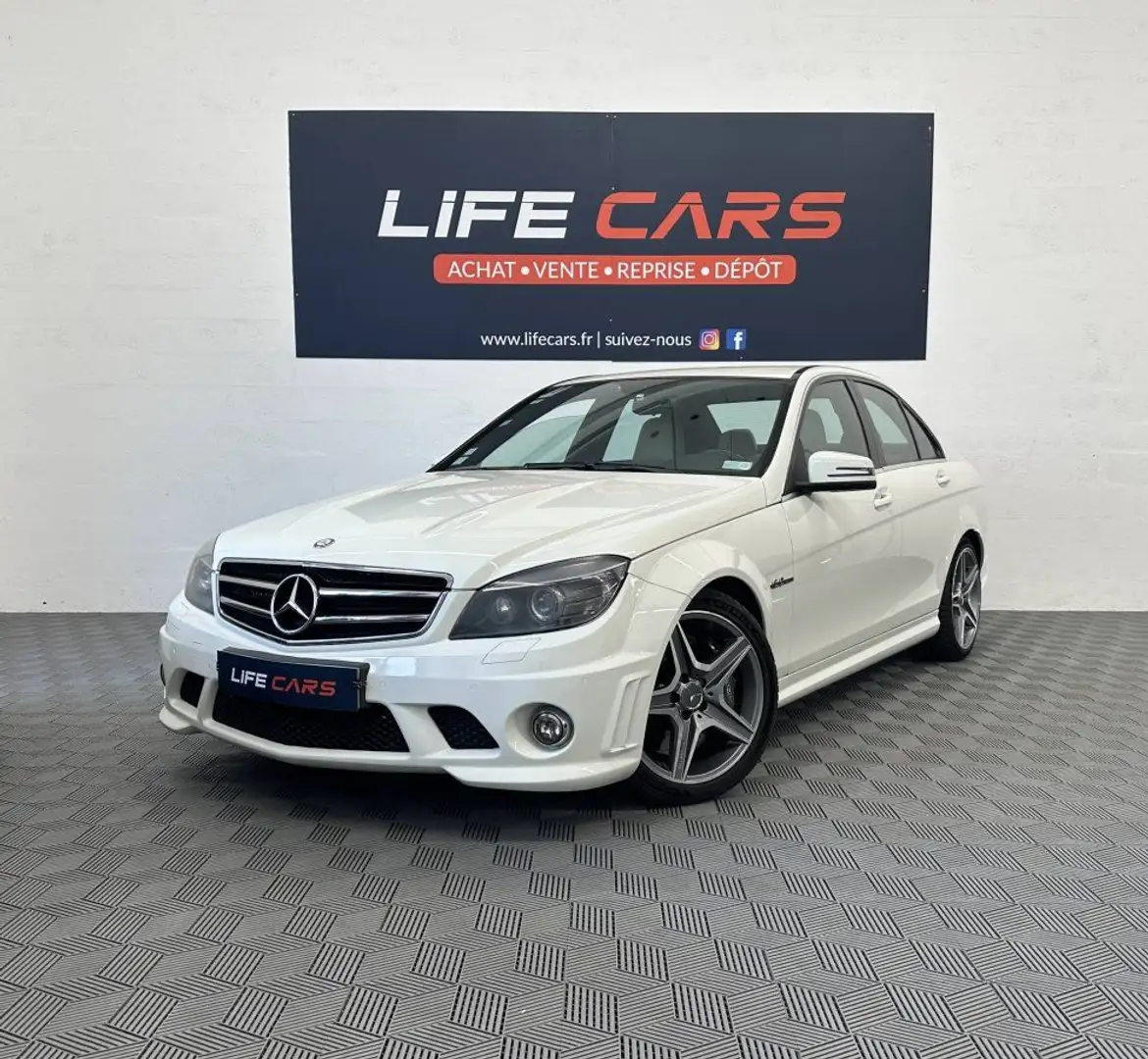 Mercedes-Benz C 63 AMG 63 AMG 6.2 i V8 457ch BVA7 2008 Entretien complet & à jour HISTORIQUE LIMPIDE Blanc - 2