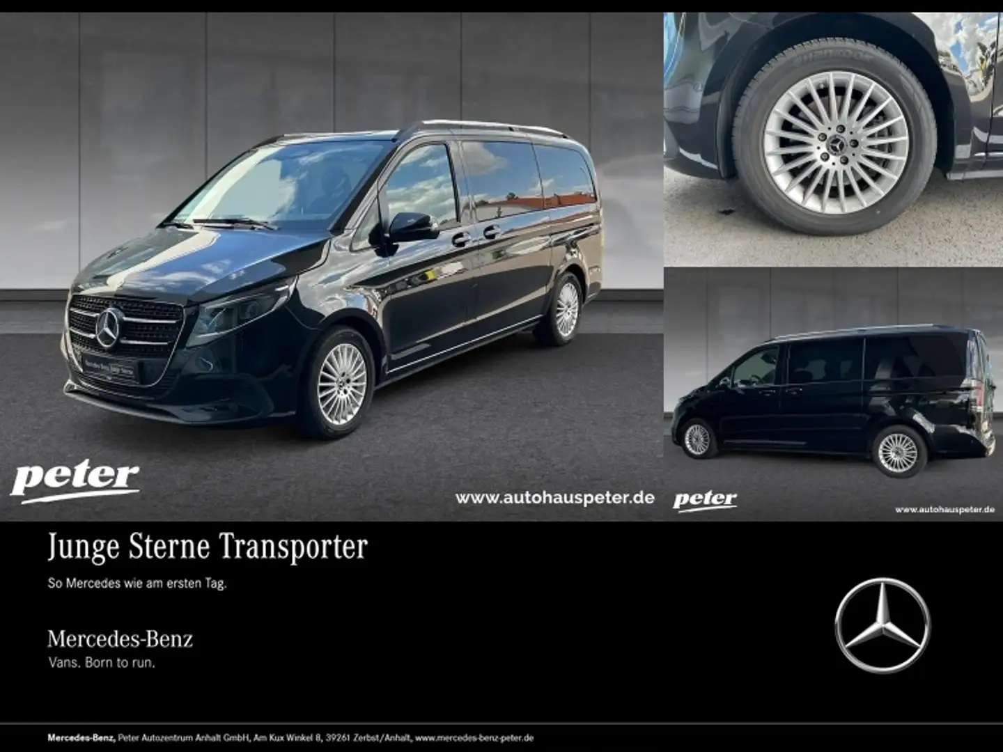 Mercedes-Benz V 220 d STYLE 9GT+LED+AHK+DISTR+STHZG Noir - 1