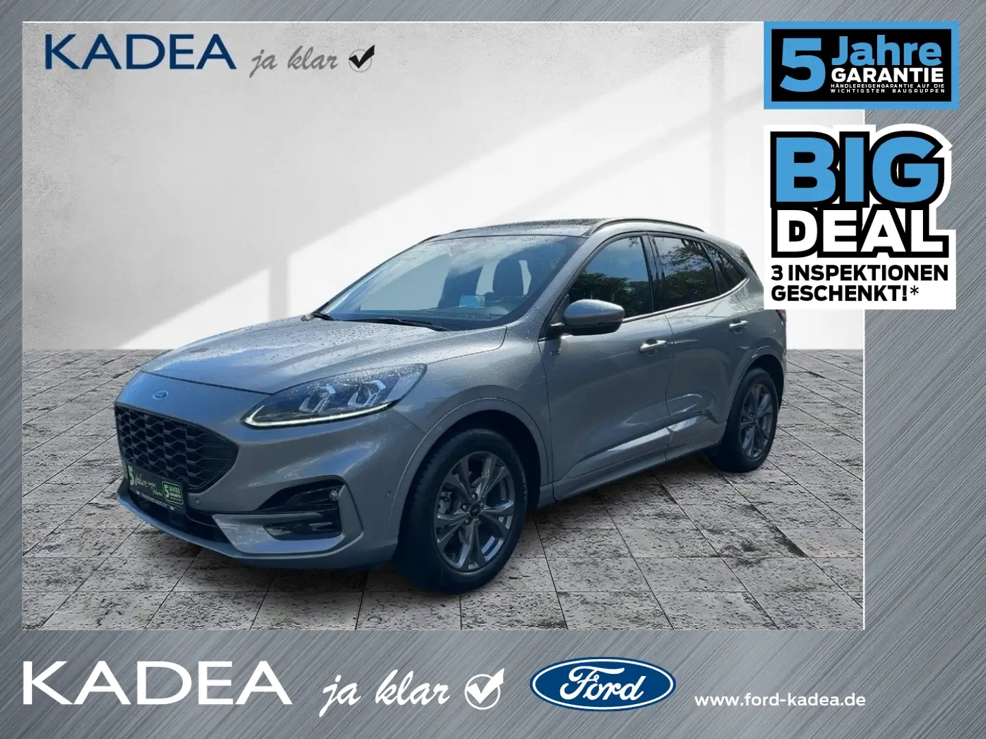 Ford Kuga EcoBoost ST-Line X PANO*AHK*ACC*HUD*LED Plateado - 1