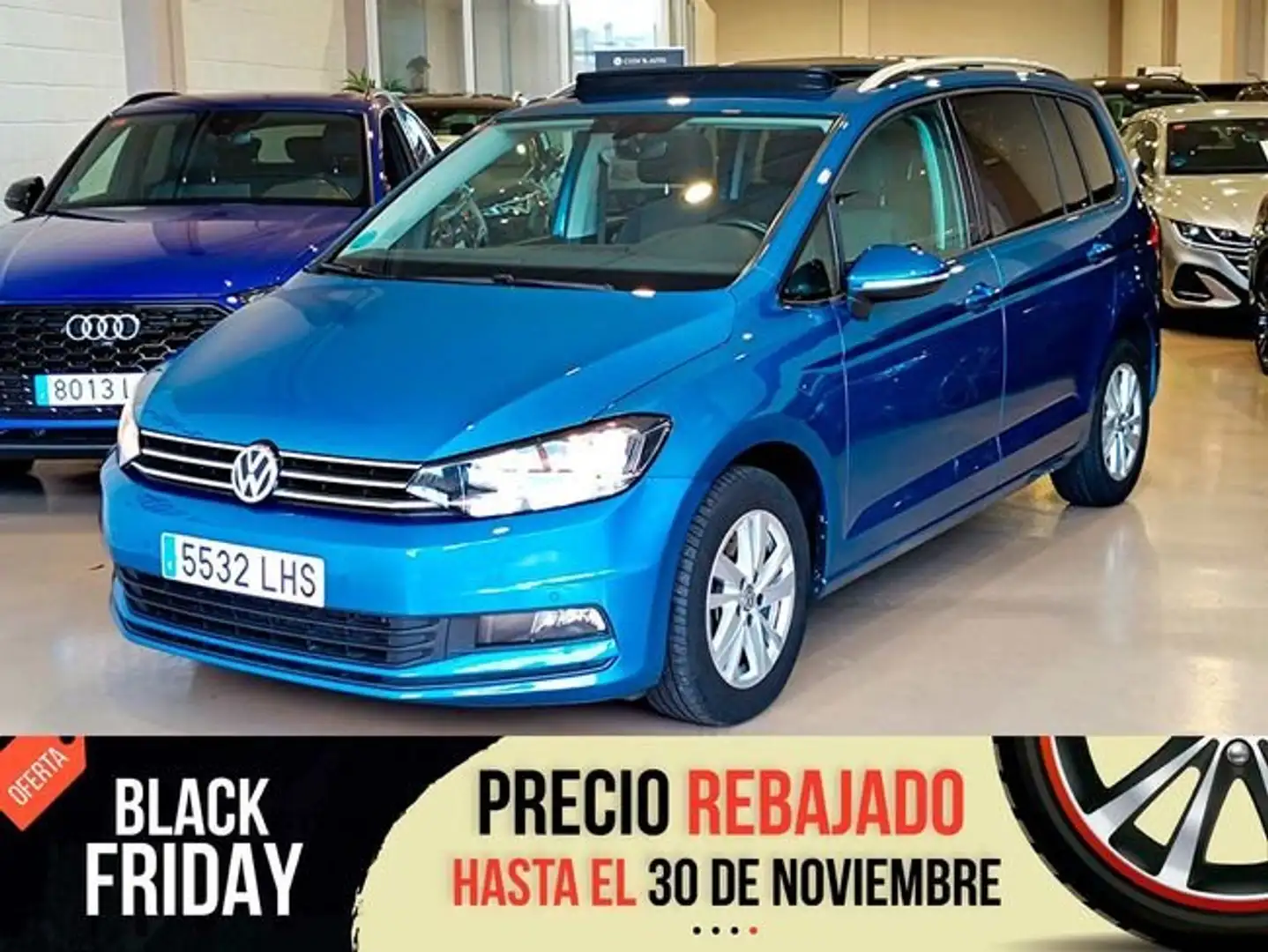 Volkswagen Touran 2.0TDI CR BMT Advance 85kW Blau - 1