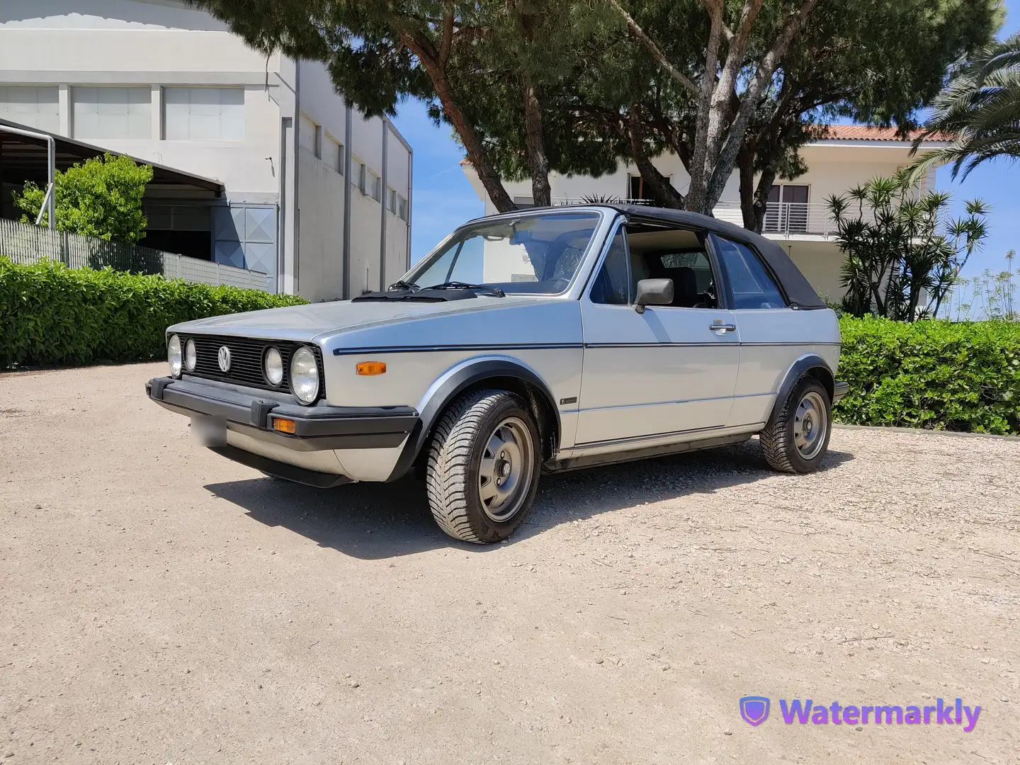 Volkswagen Golf Cabriolet GLS karmann Gümüş rengi - 1
