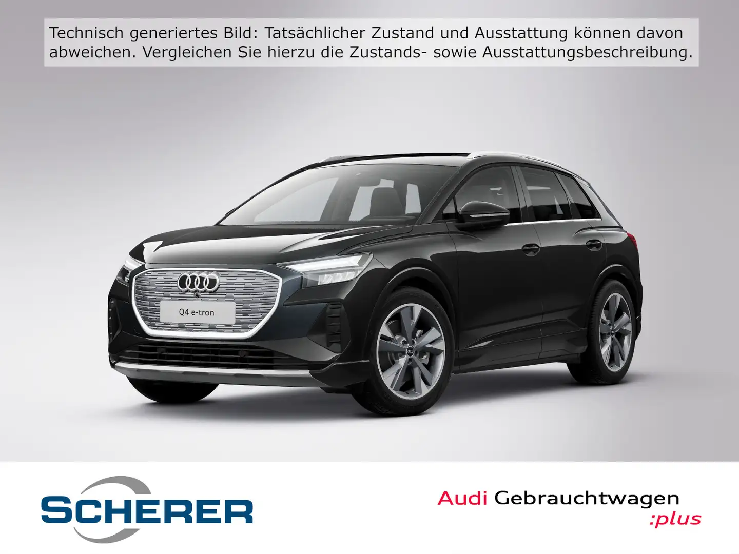 Audi Q4 e-tron 40 LED NAVI PANO RFK SONOS SHZ ACC Schwarz - 1