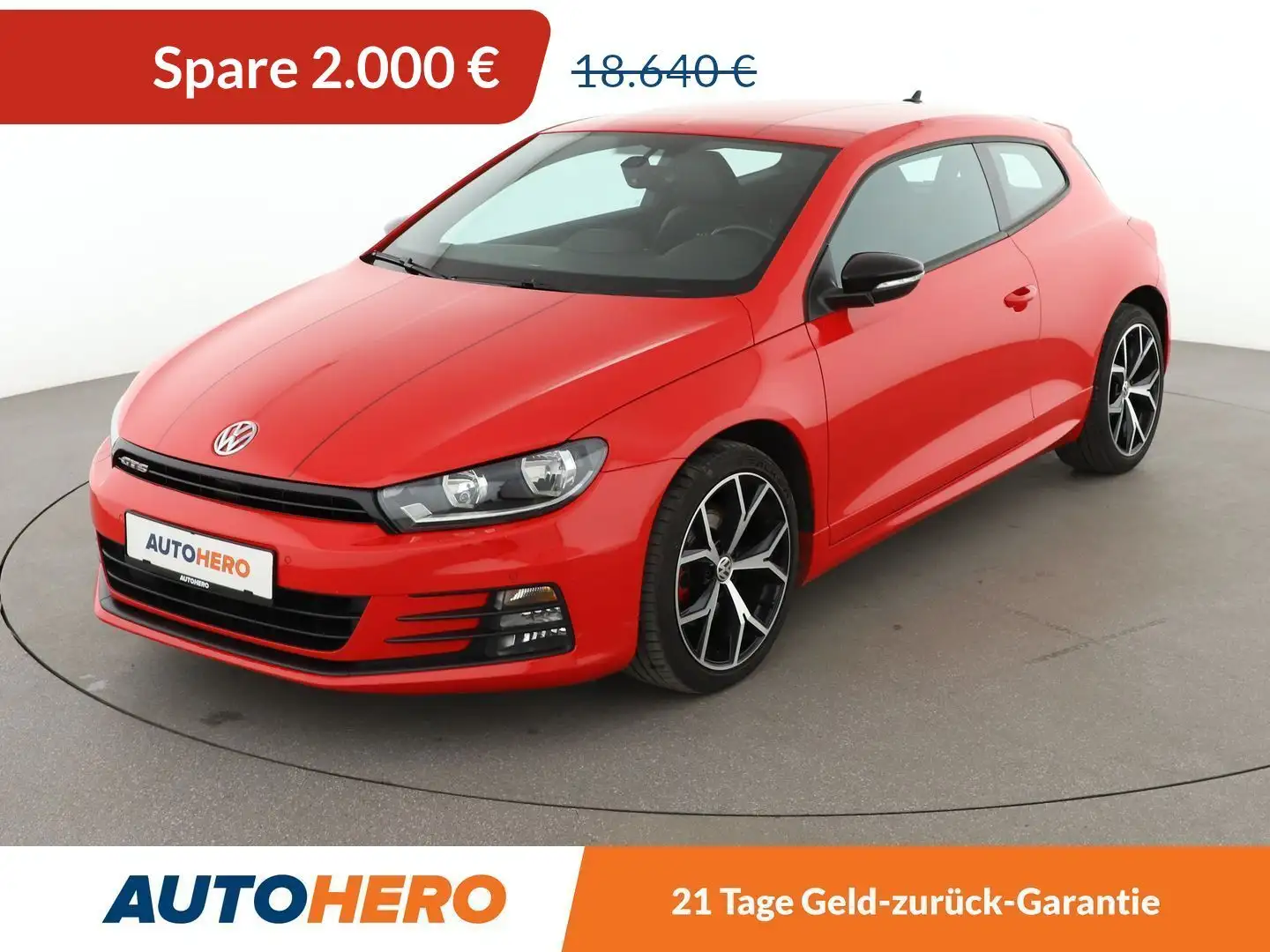 Volkswagen Scirocco 2.0 TSI GTS BlueMotion Aut.*NAVI*TEMPO*PDC*SHZ* Rot - 1