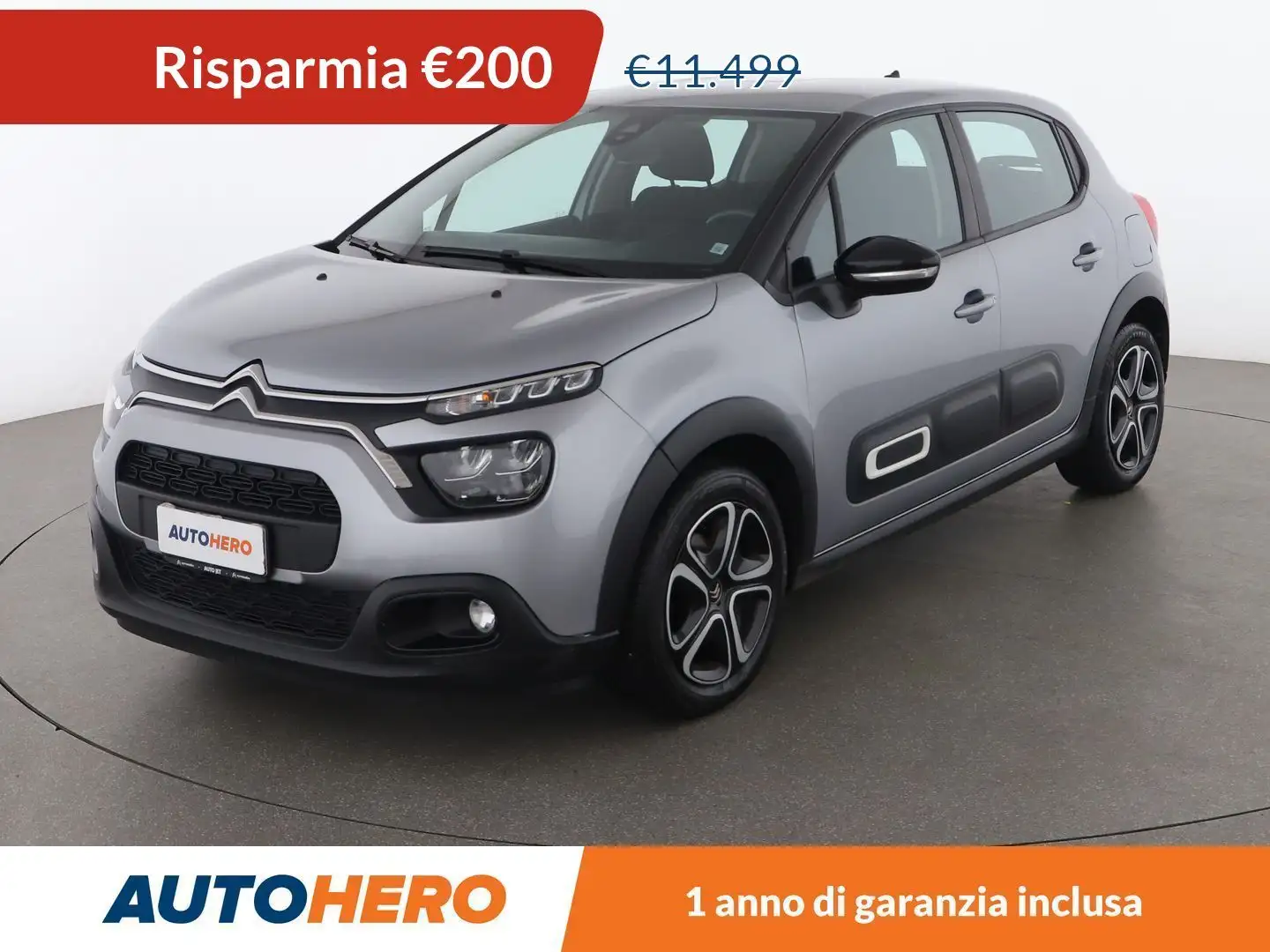 Citroen C3 1.2 PureTech Feel Pack Grigio - 1