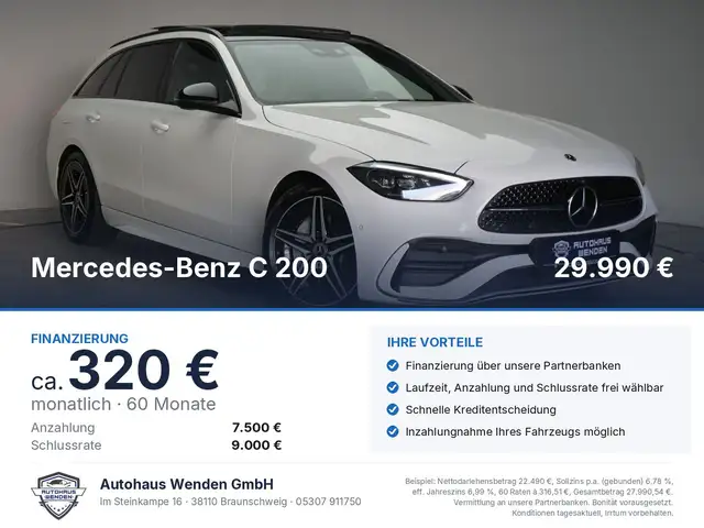 Mercedes-Benz C 200 d T 9G Tronic AMG Distronic/Kamera/Pano/AH