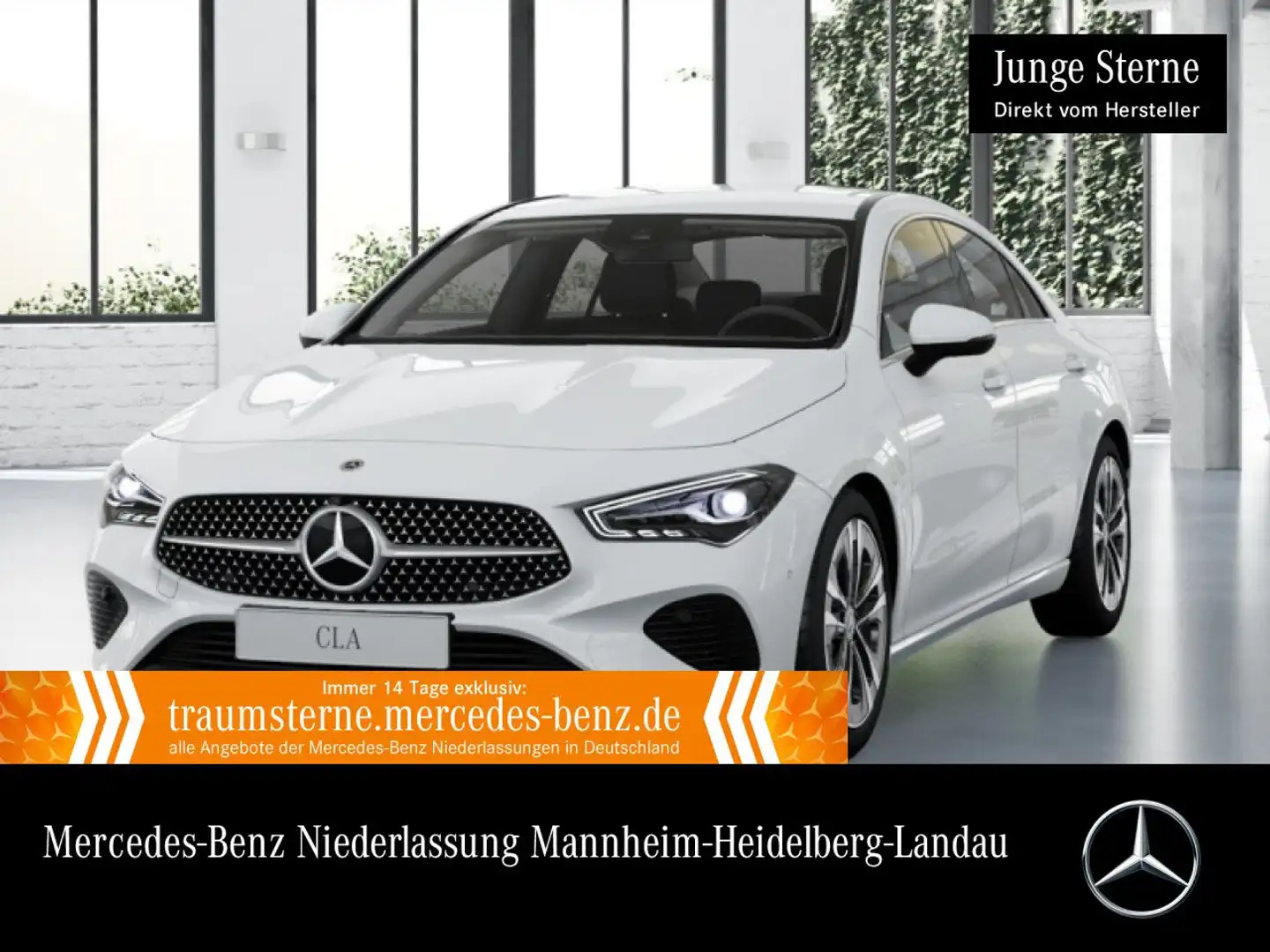 Mercedes-Benz CLA 180 PROGRESSIVE+360°+LED+BURMESTER+TOTW+7G Blanc - 1