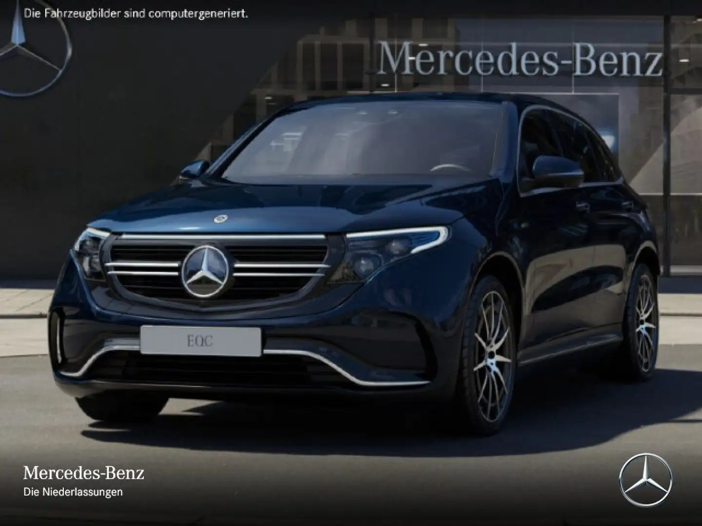 Mercedes-Benz EQC 400 4M AMG+360+MULTIBEAM+FAHRASS+KEYLESS Blau - 2