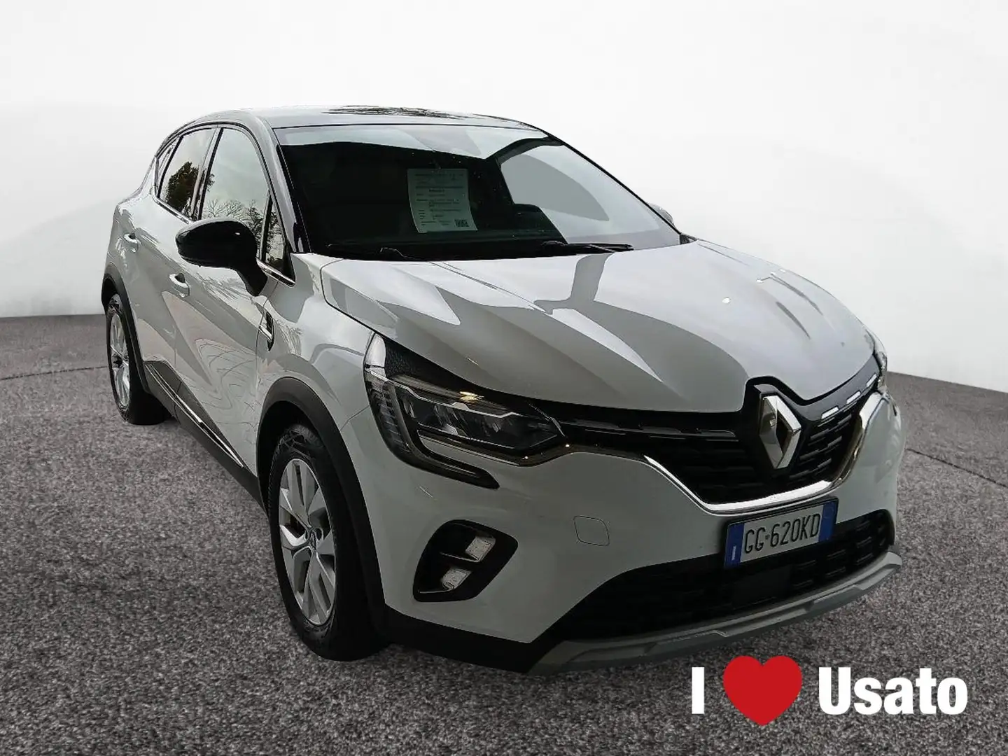 Renault Captur II 2019 1.6 hybrid Intens E-Tech 145cv auto Bianco - 2