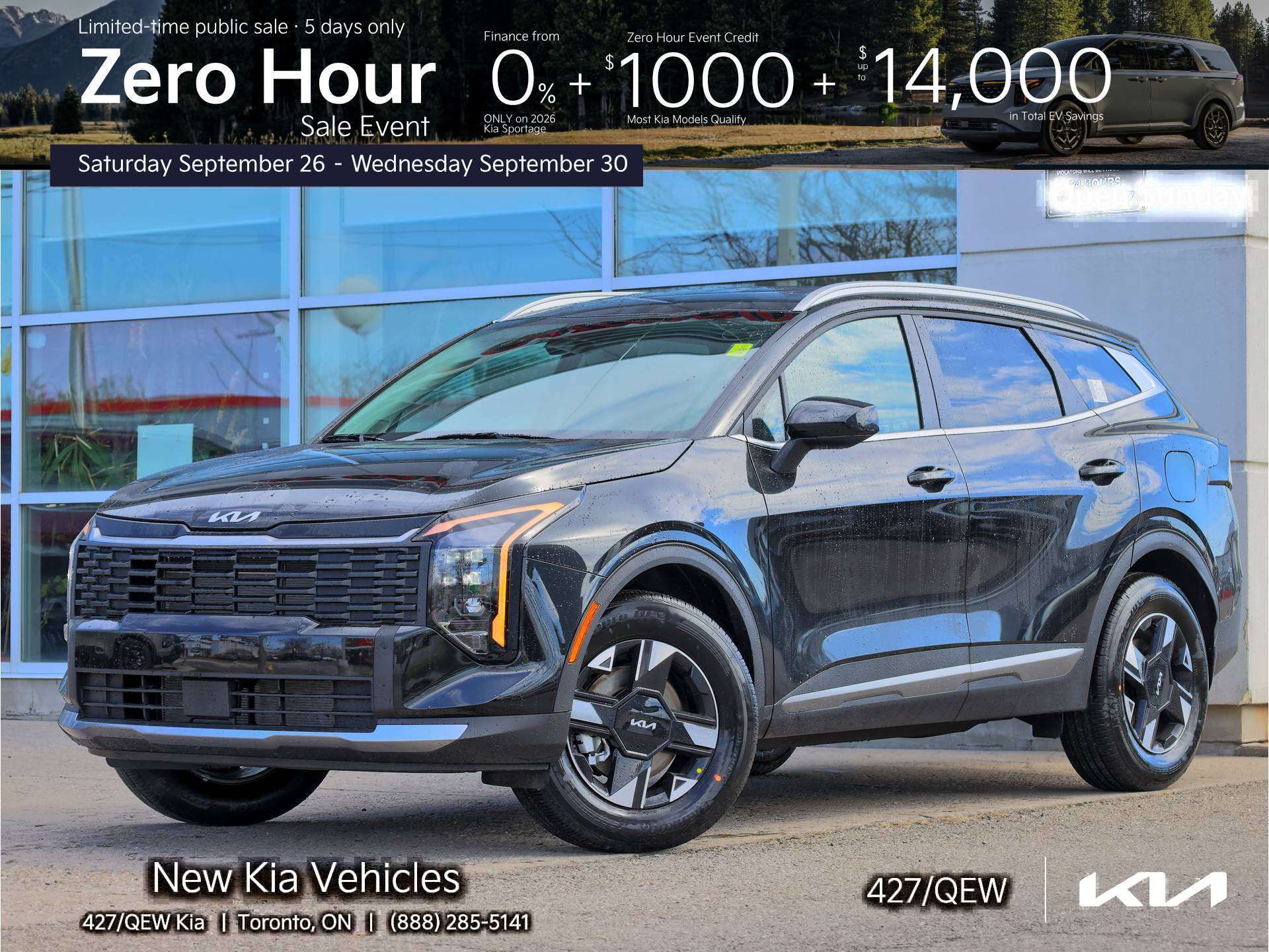 Black 2026 Kia Sportage SUV / Crossover All-Wheel Drive Automatic