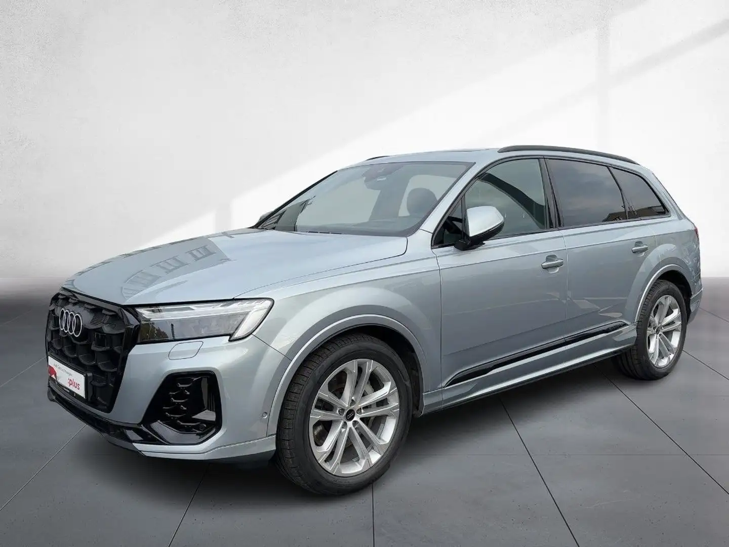 Audi Q7 55 TFSI S line quat. Matrix Pano AHZV 7-Sitze Silber - 2