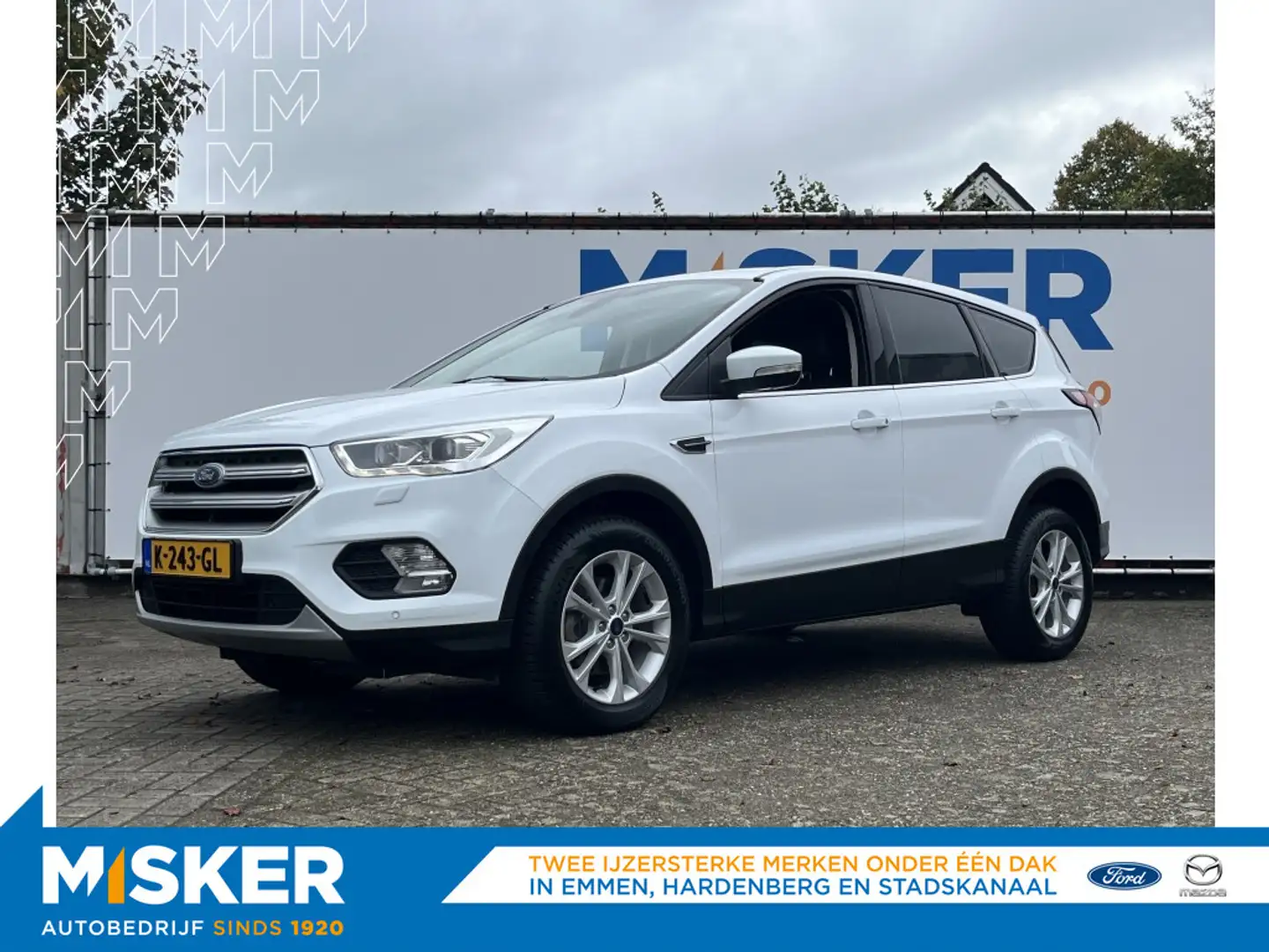 Ford Kuga 1.5 EcoB. Titanium 150pk/Inklapbare Trekhaak/Winte Wit - 1