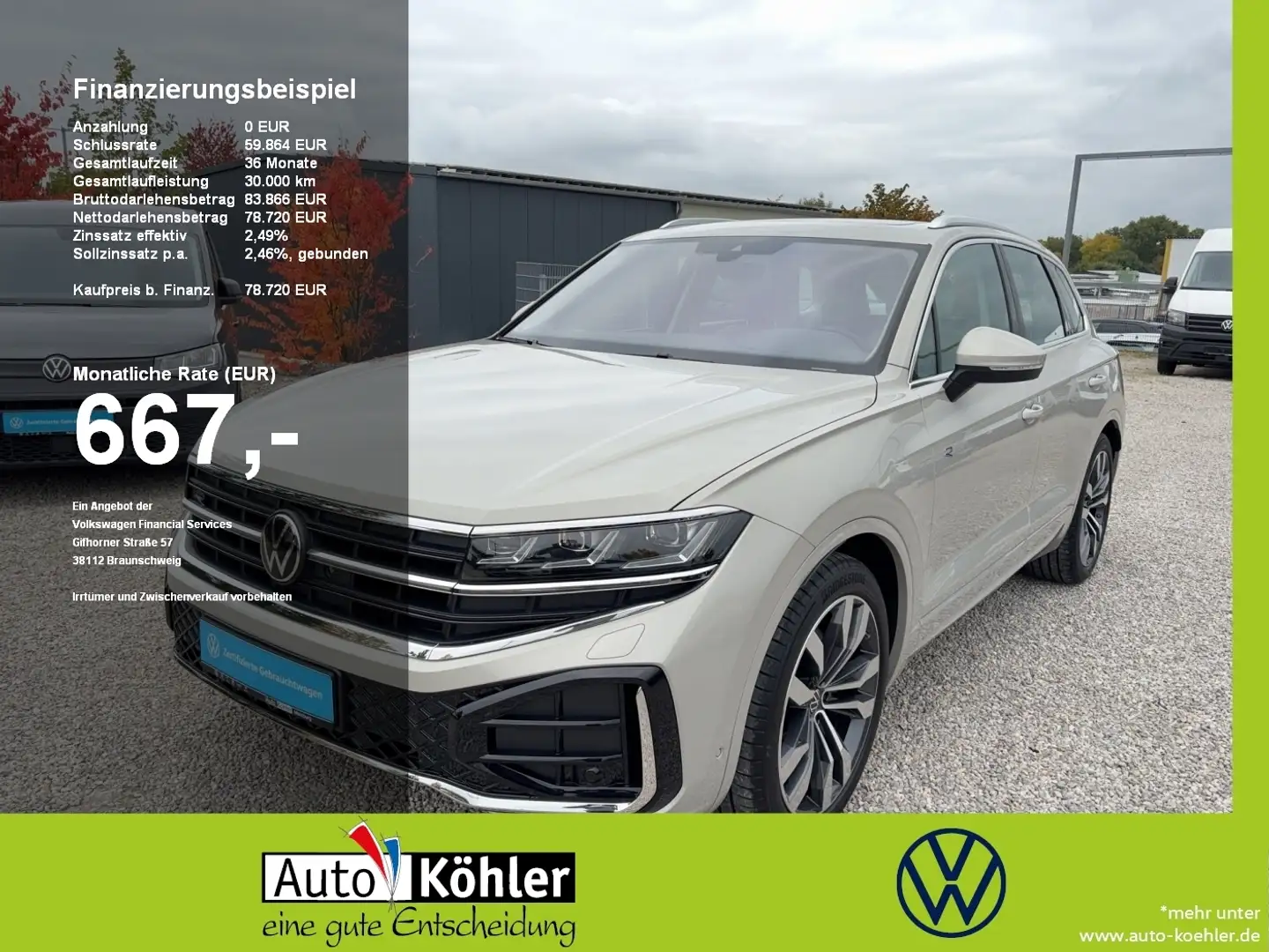 Volkswagen Touareg R-Line TDi DYNAUDIO / Allradlenkung Beige - 1