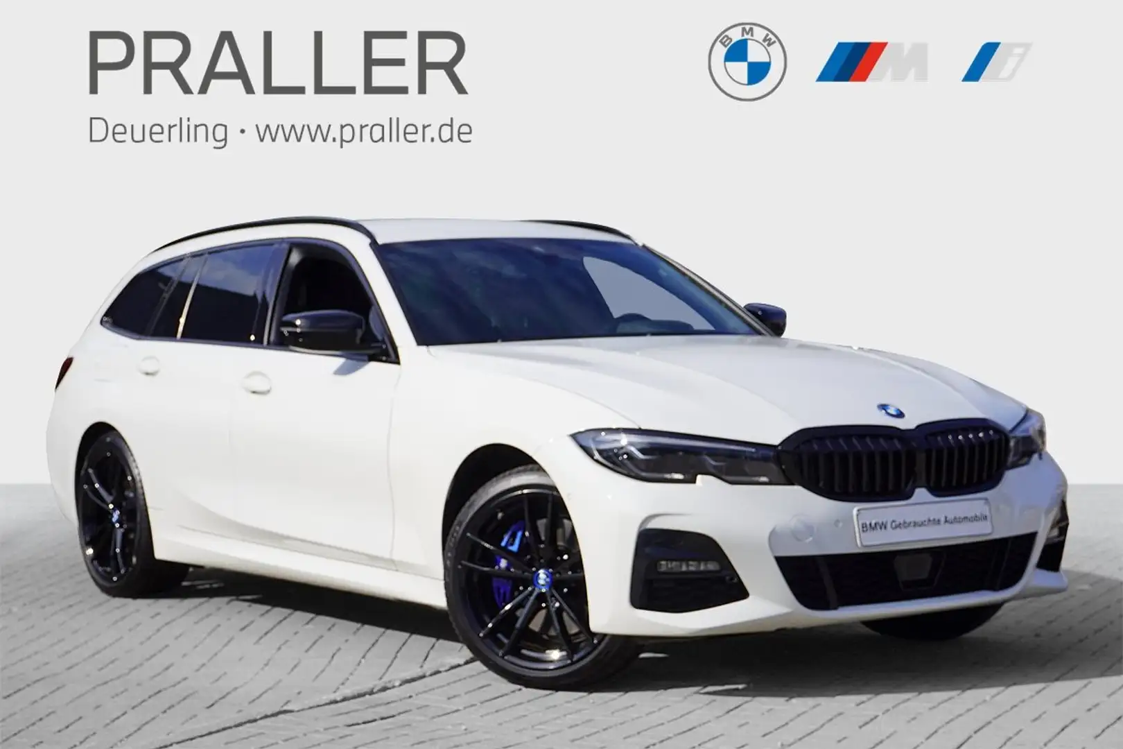 BMW 330 e xDrive Touring M Sport Head-Up AHK Laserlicht AC Blanc - 1