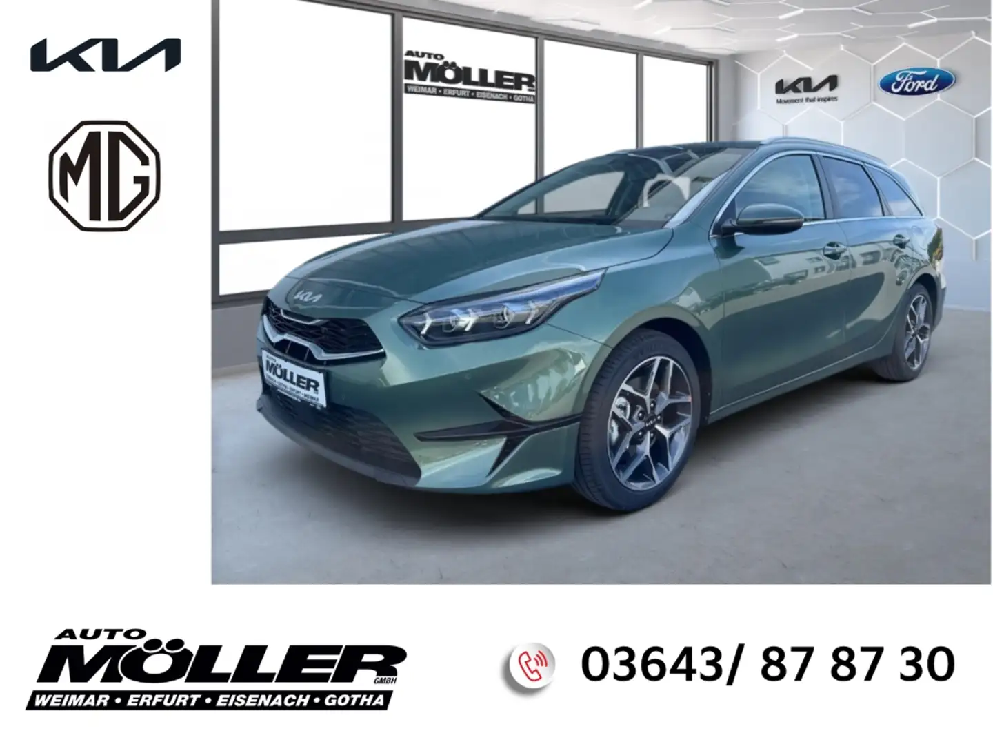 Kia Ceed SW / cee'd SW Platinum 1.5T DCT7 Glasdach ACC Kamera  Leder Memo Vert - 1