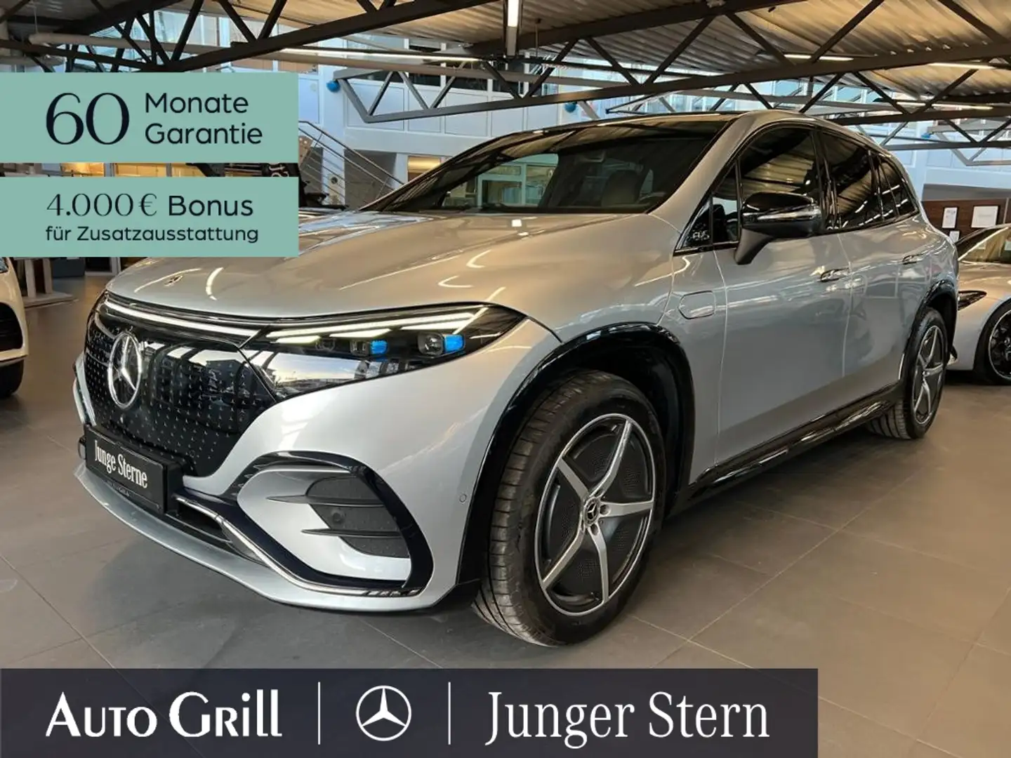Mercedes-Benz EQS SUV EQS 450 4M SUV AMG Night Premium Airmatic 360 Silber - 1