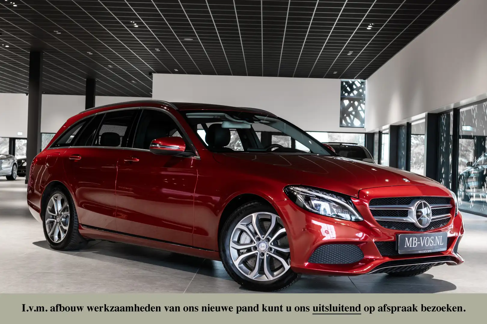 Mercedes-Benz C 350 Estate e Lease Edition Distronic|Burmester|Leer|Tr Rood - 1