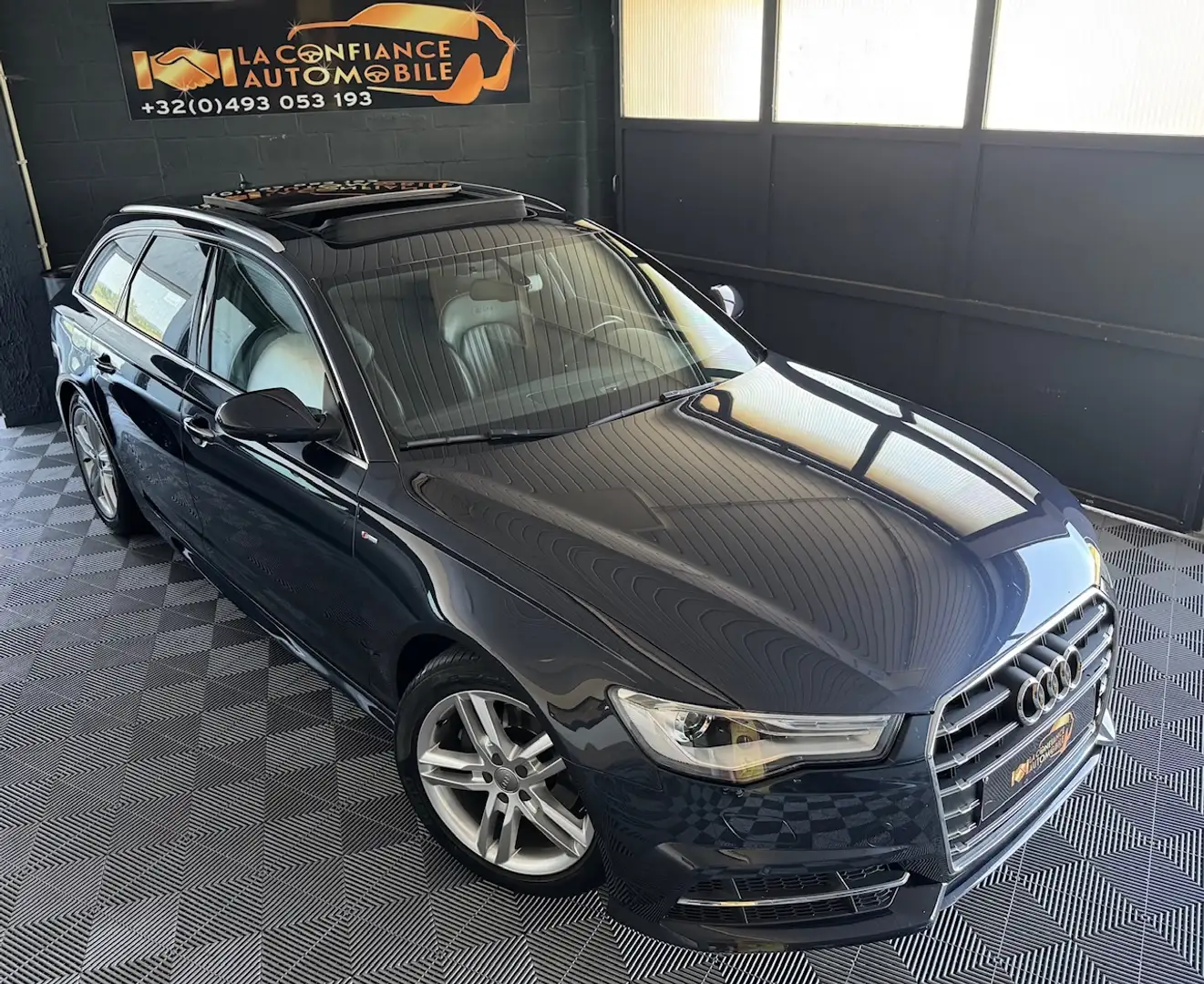 Audi A6 Avant 2.0TDi S Line S tronic 1er prop garantie 1an Blau - 1