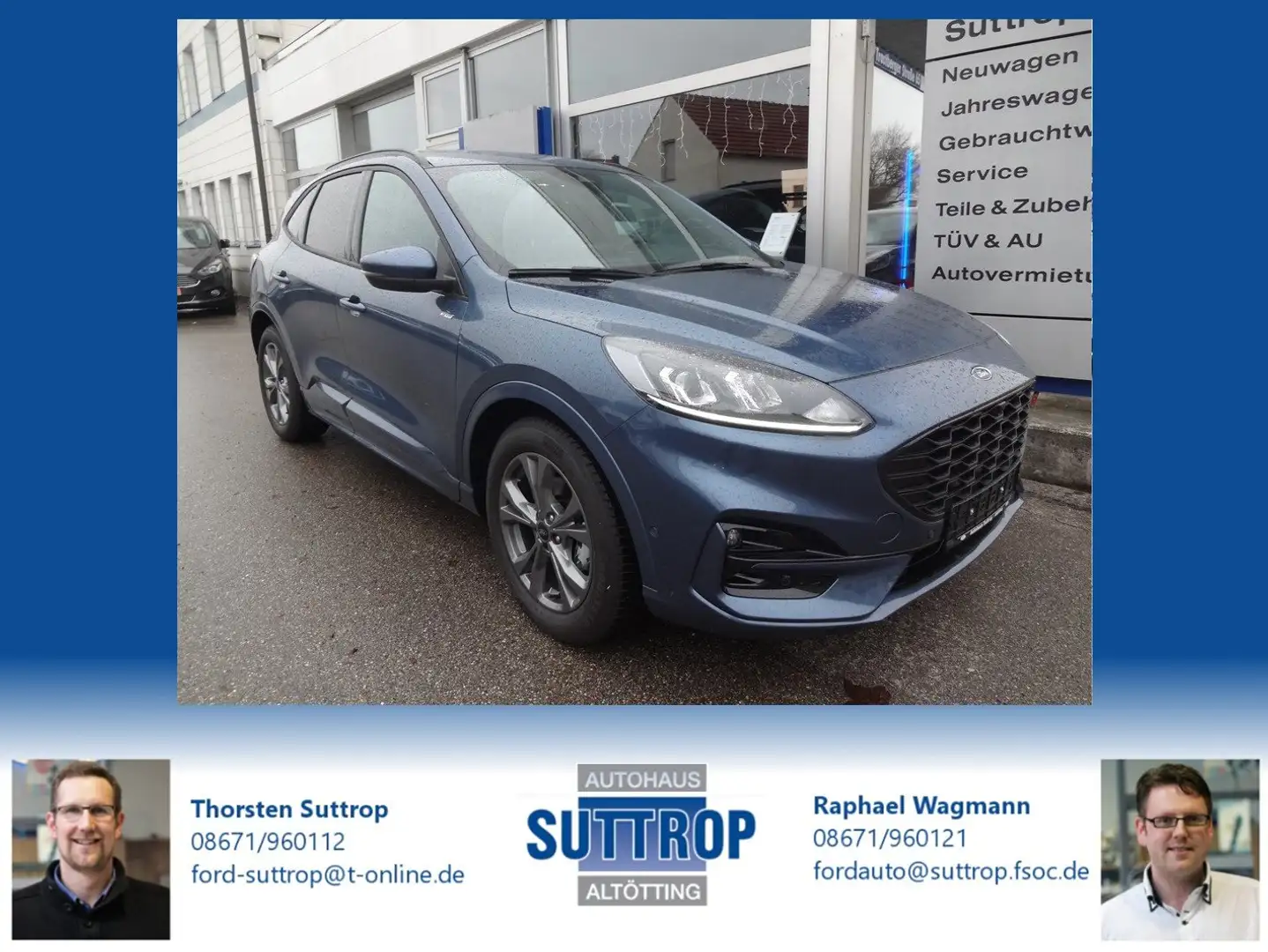 Ford Kuga 2.5 Duratec FHEV ST-LINE Blau - 1