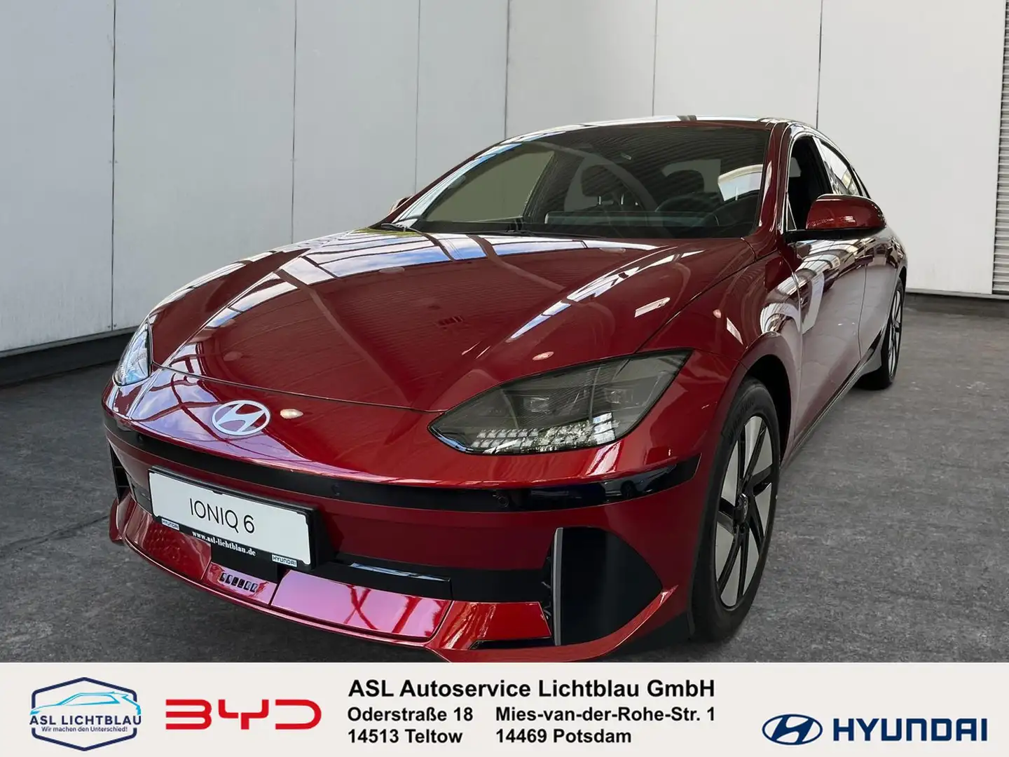 Hyundai IONIQ 6 Allradantrieb 77,4kWh Batt. TECHNIQ 77,4kWh Červená - 1
