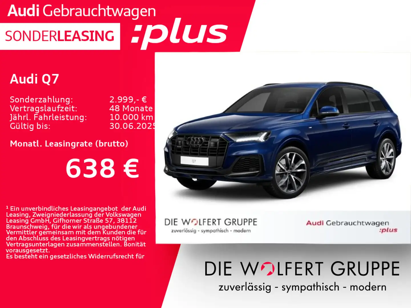Audi Q7 SUV S line 55 TFSI quattro tiptronic ACC*360 Blau - 1