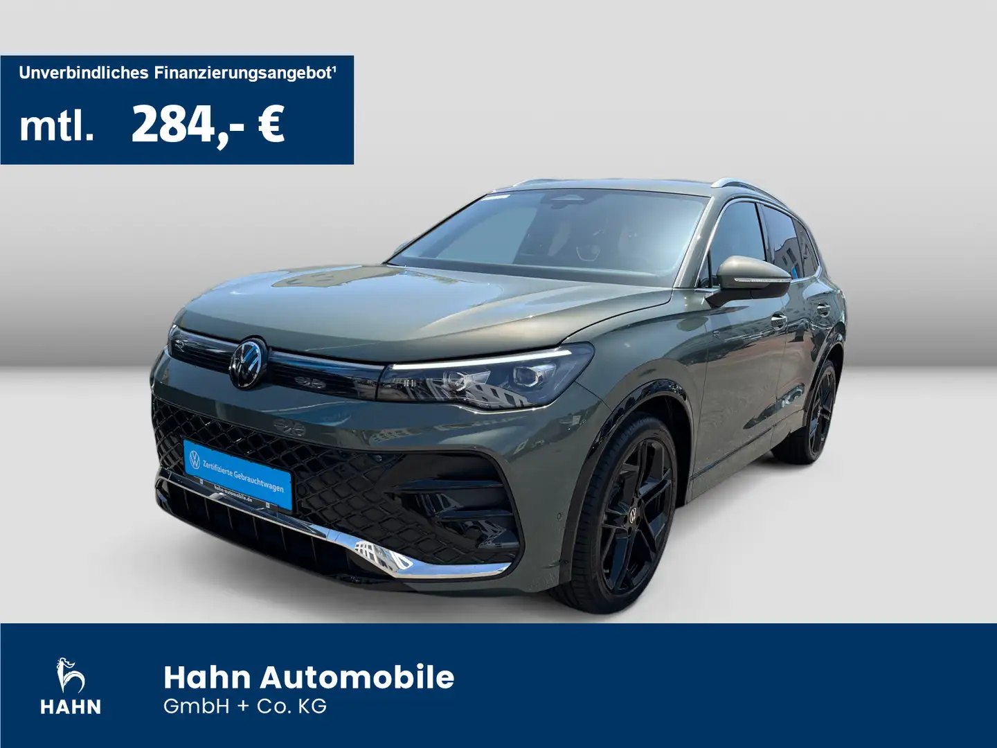 Volkswagen Tiguan 2.0TDI R-Line DSG LED AHK NAVI CAM HUD Grün - 1