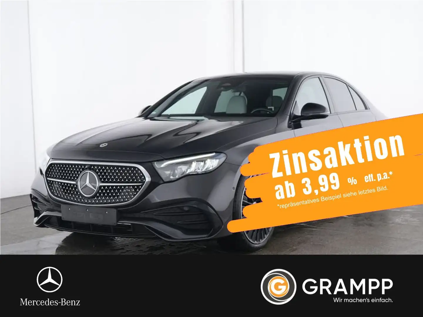 Mercedes-Benz E 220 d AMG Pano/Leder/Superscreen/Burm4D/20Zoll Gris - 1