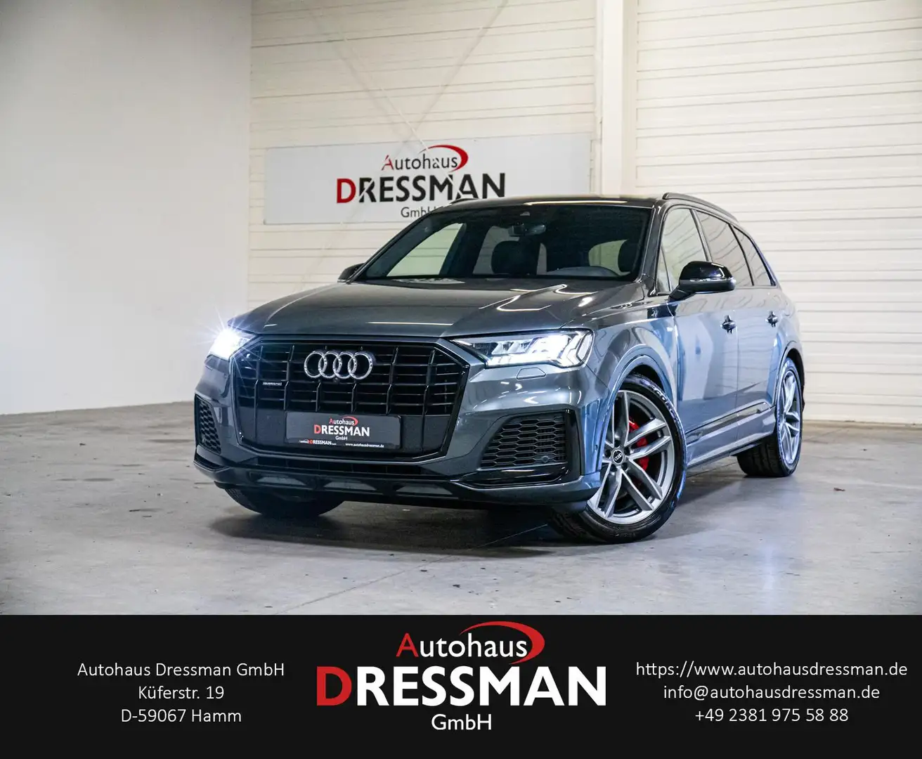 Audi Q7 60 TFSIe S-LINE MATRIX 360° AHK AIR 21Z Grau - 1