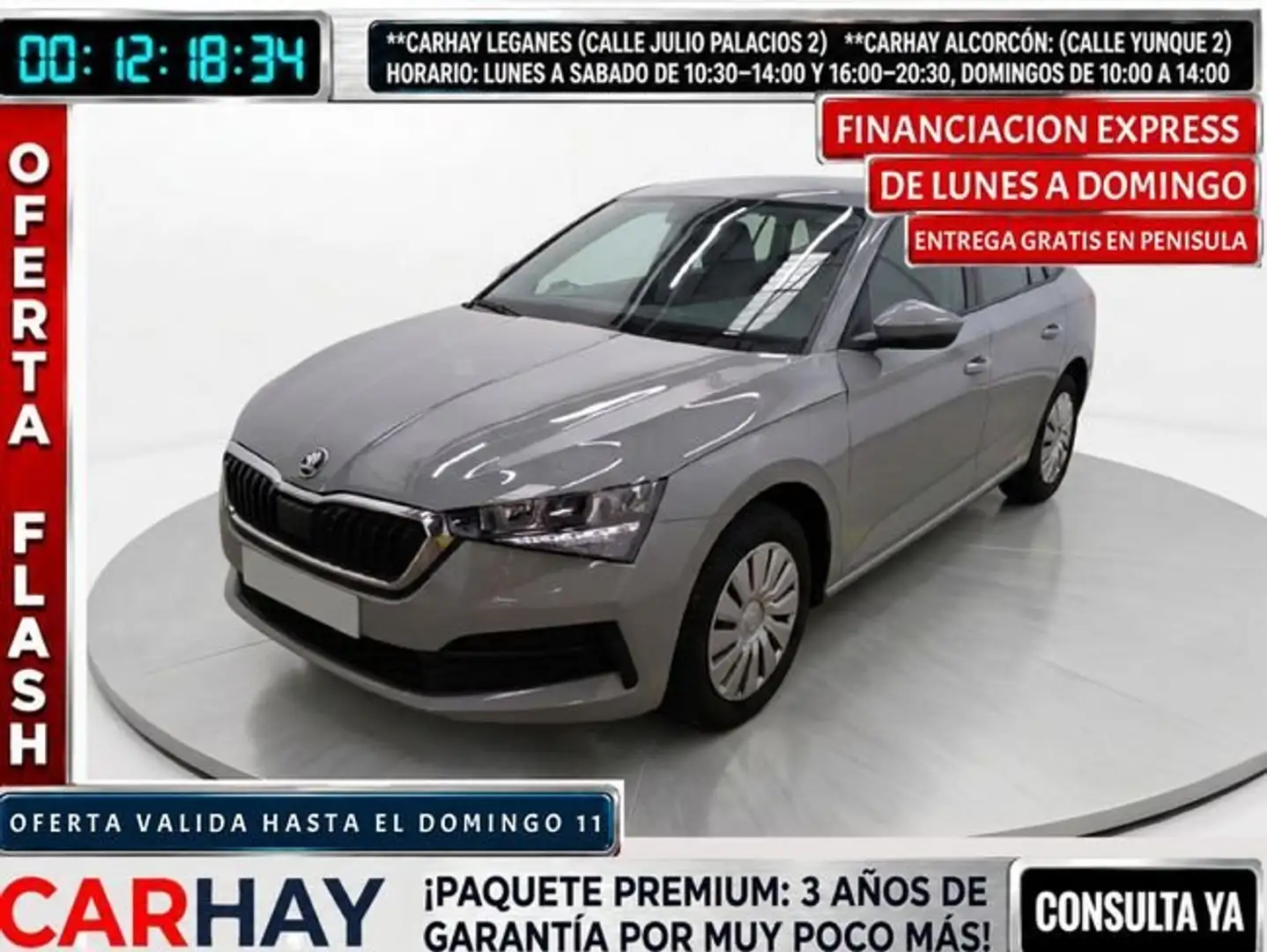 Skoda Scala Active 1.0 TSI 95CV BVM5 E6d Gris - 1