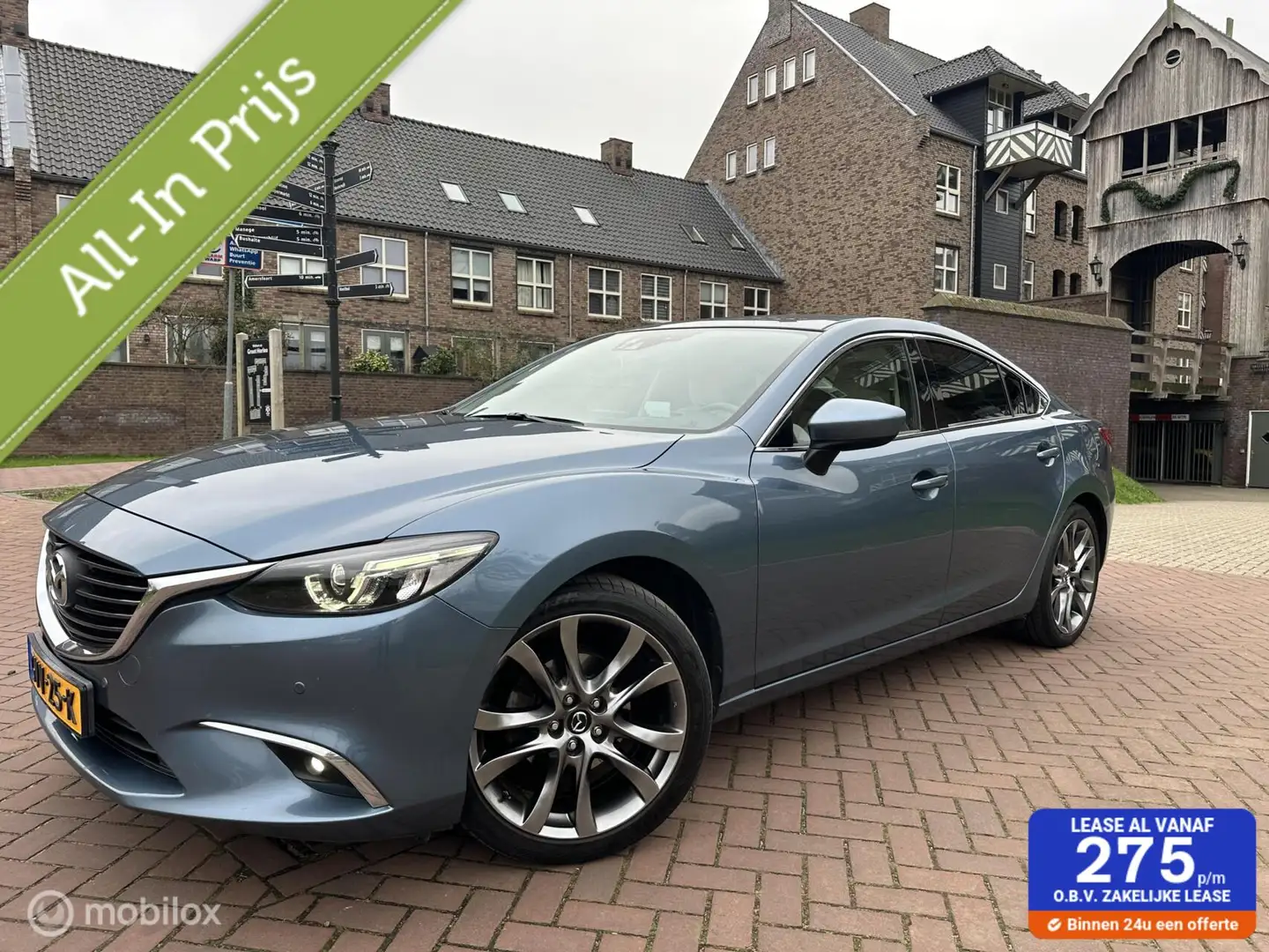 Mazda 6 2.5 SkyActiv-G 192 GT-M Trekhaak Leder LED GARANTI Blauw - 1