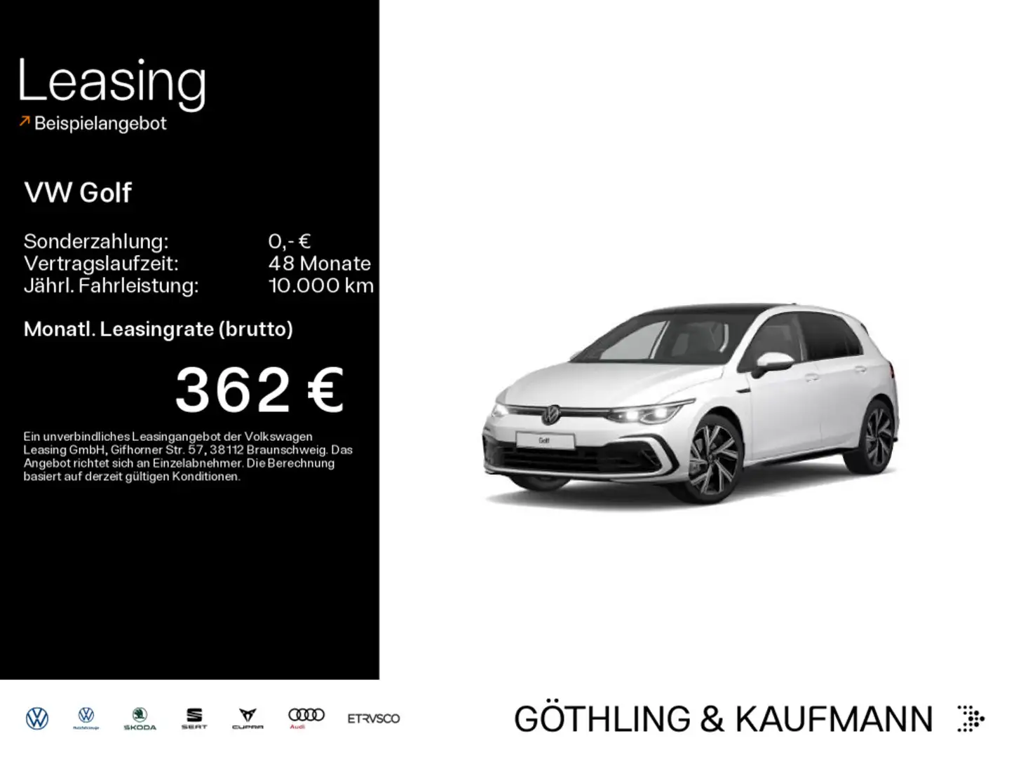 Volkswagen Golf R-Line 1.5 eTSI DSG*NAVI*PANO*AHK*KAM*Iq-Li Blanc - 1