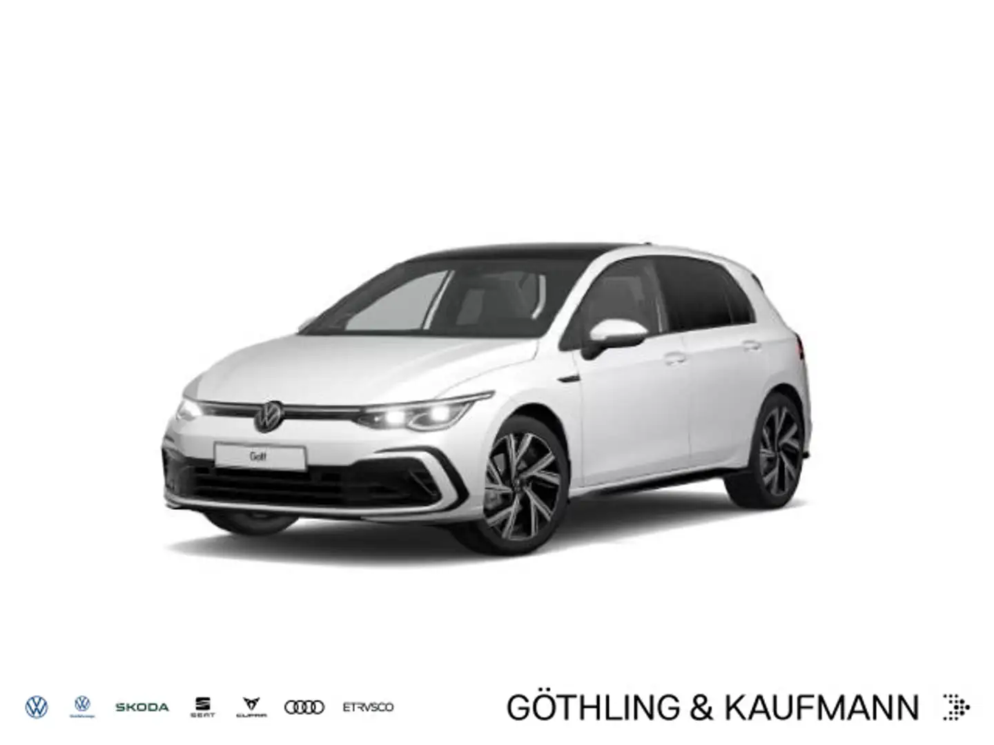 Volkswagen Golf R-Line 1.5 eTSI DSG*NAVI*PANO*AHK*KAM*Iq-Li Weiß - 1