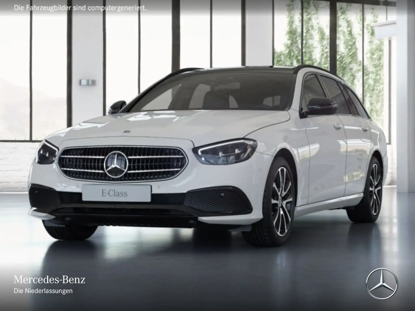 Mercedes-Benz E 200 d T AVANTG+NIGHT+PANO+AHK+LED+FAHRASS+KAMERA Weiß - 2