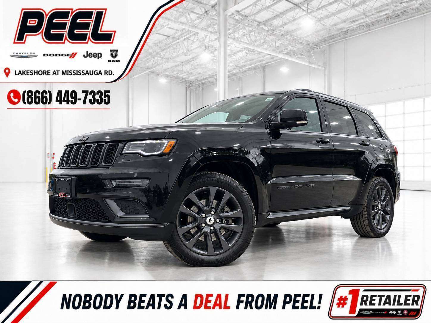Black 2019 Jeep Grand Cherokee SUV / Crossover Four-Wheel Drive 8-Speed Automatic