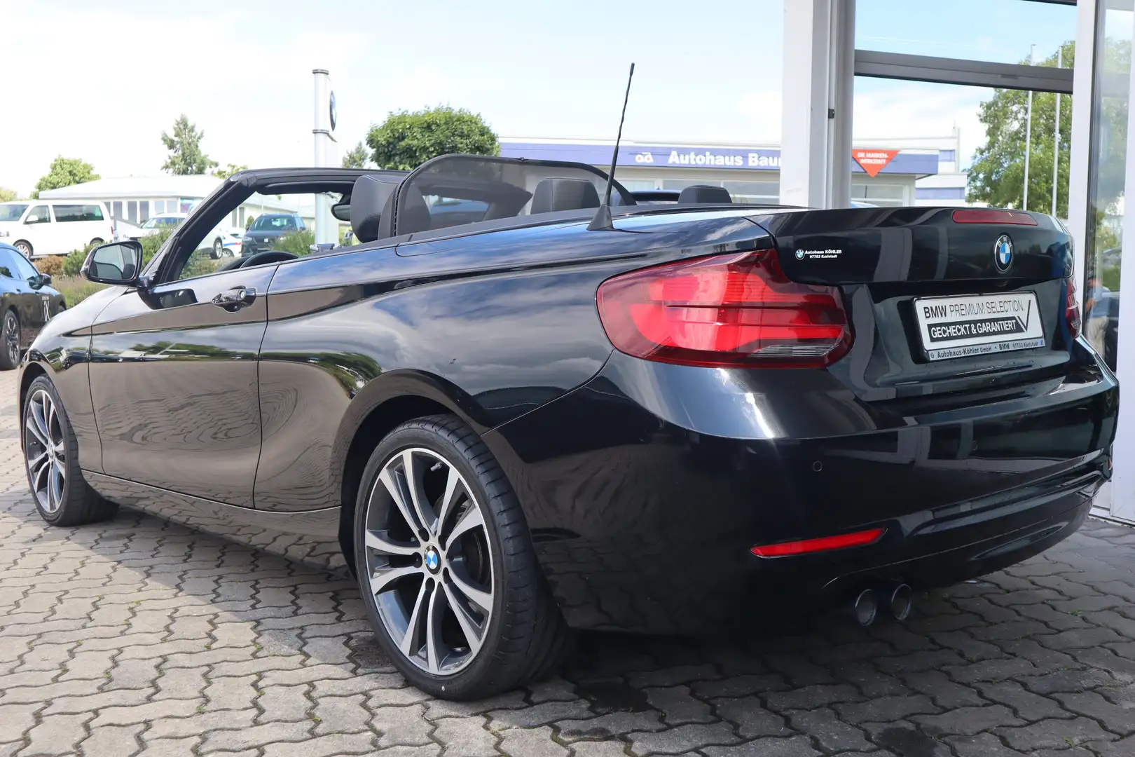 BMW 220 i Cabrio Sport Line HK HiFi DAB LED WLAN RFK Negru - 2