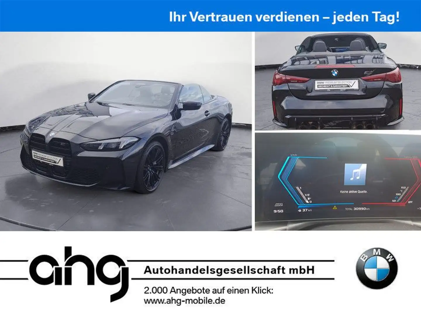 BMW M4 Competition M xDrive Cabrio Aktive Sitzbelüft Schwarz - 1