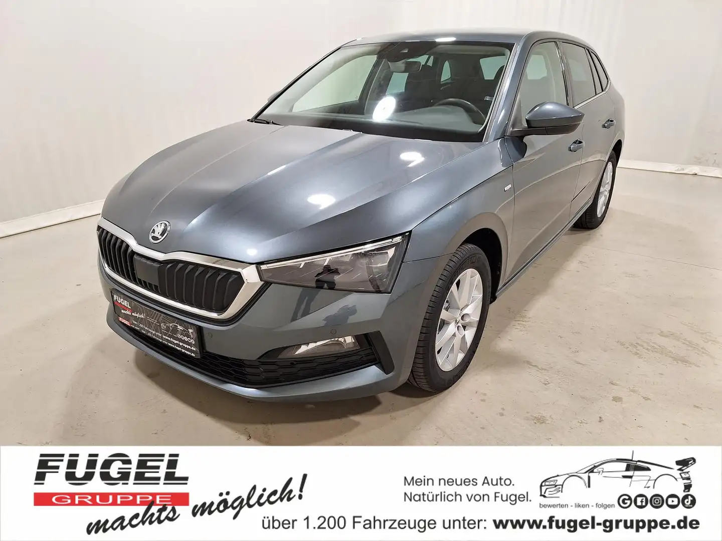 Skoda Scala 1.6 TDI Drive 125 LED|Navi|AHK|ACC Grau - 1