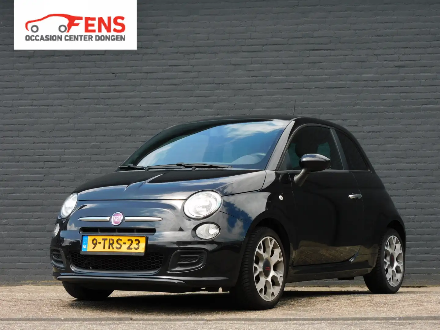 Fiat 500 0.9 TwinAir Turbo Lounge TOPSTAAT! DEALER ONDERHOU Negro - 1