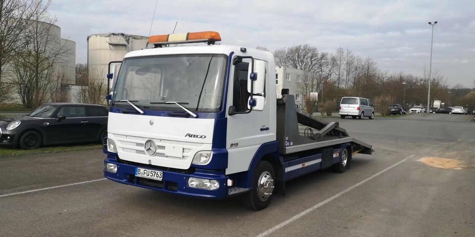 Mercedes-Benz Atego 815L Fahrzeugtransporter Doppelplateau Bianco - 1