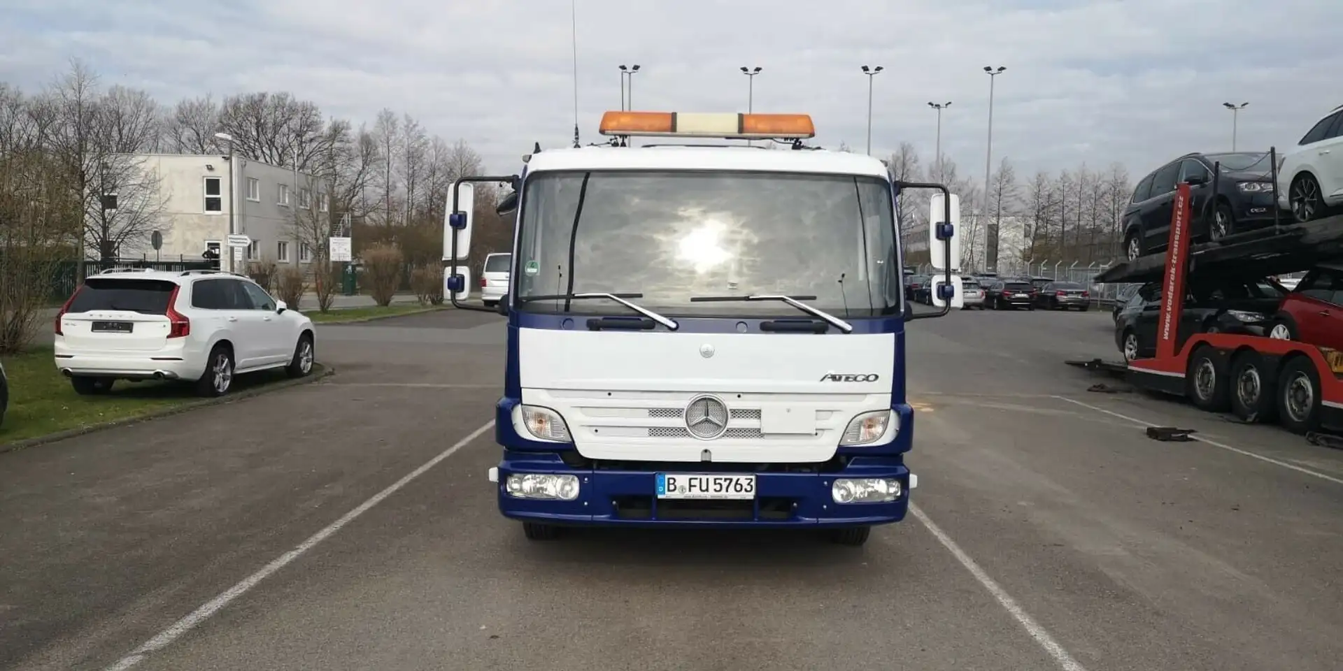 Mercedes-Benz Atego 815L Fahrzeugtransporter Doppelplateau Bianco - 2