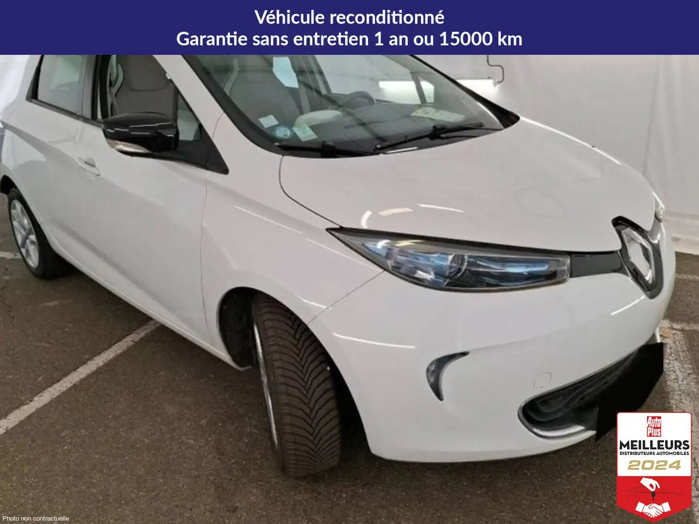 Renault ZOE Q90 (Ch rapide) Achat Intégral Zen +PDC AR Blanc - 2