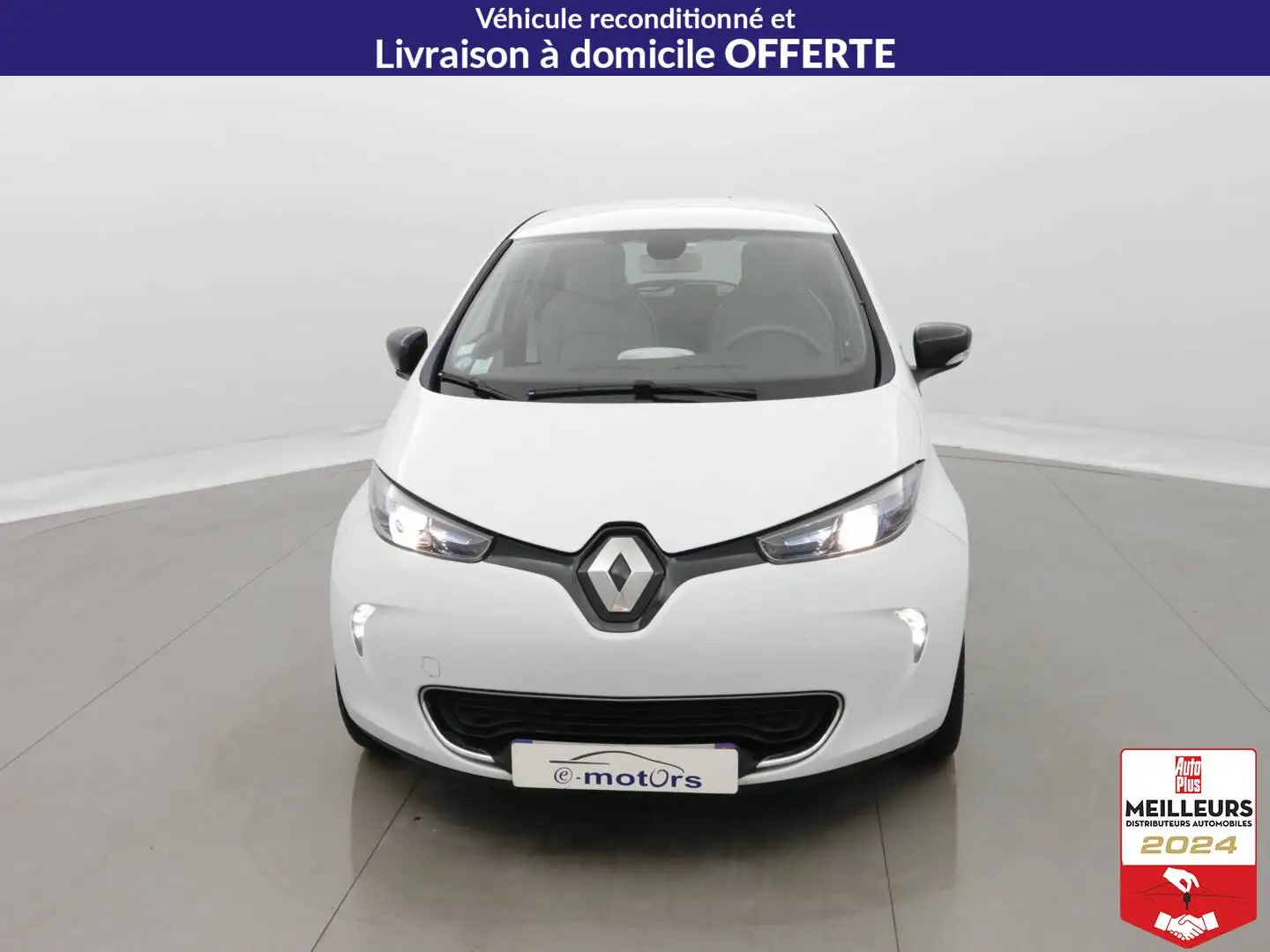 Renault ZOE Q90 (Ch rapide) Achat Intégral Zen +PDC AR Blanc - 2