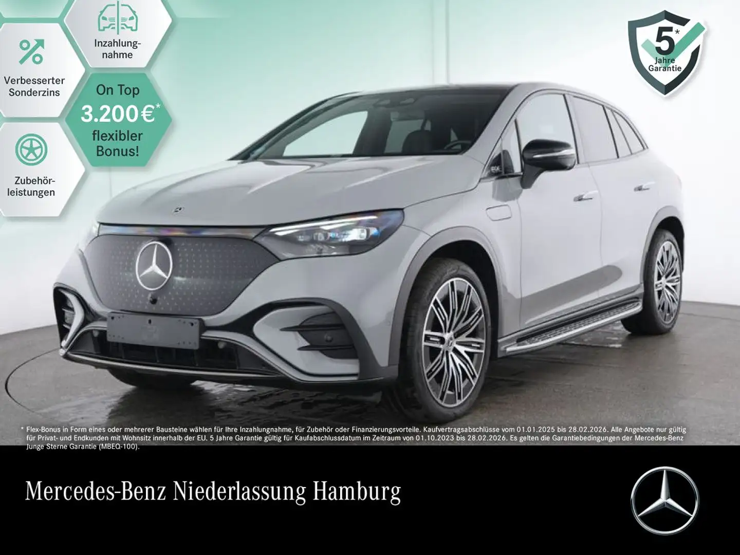 Mercedes-Benz EQE SUV EQE 350 4M AMG+NIGHT+PANO+360+AHK+BURMESTER Grau - 1