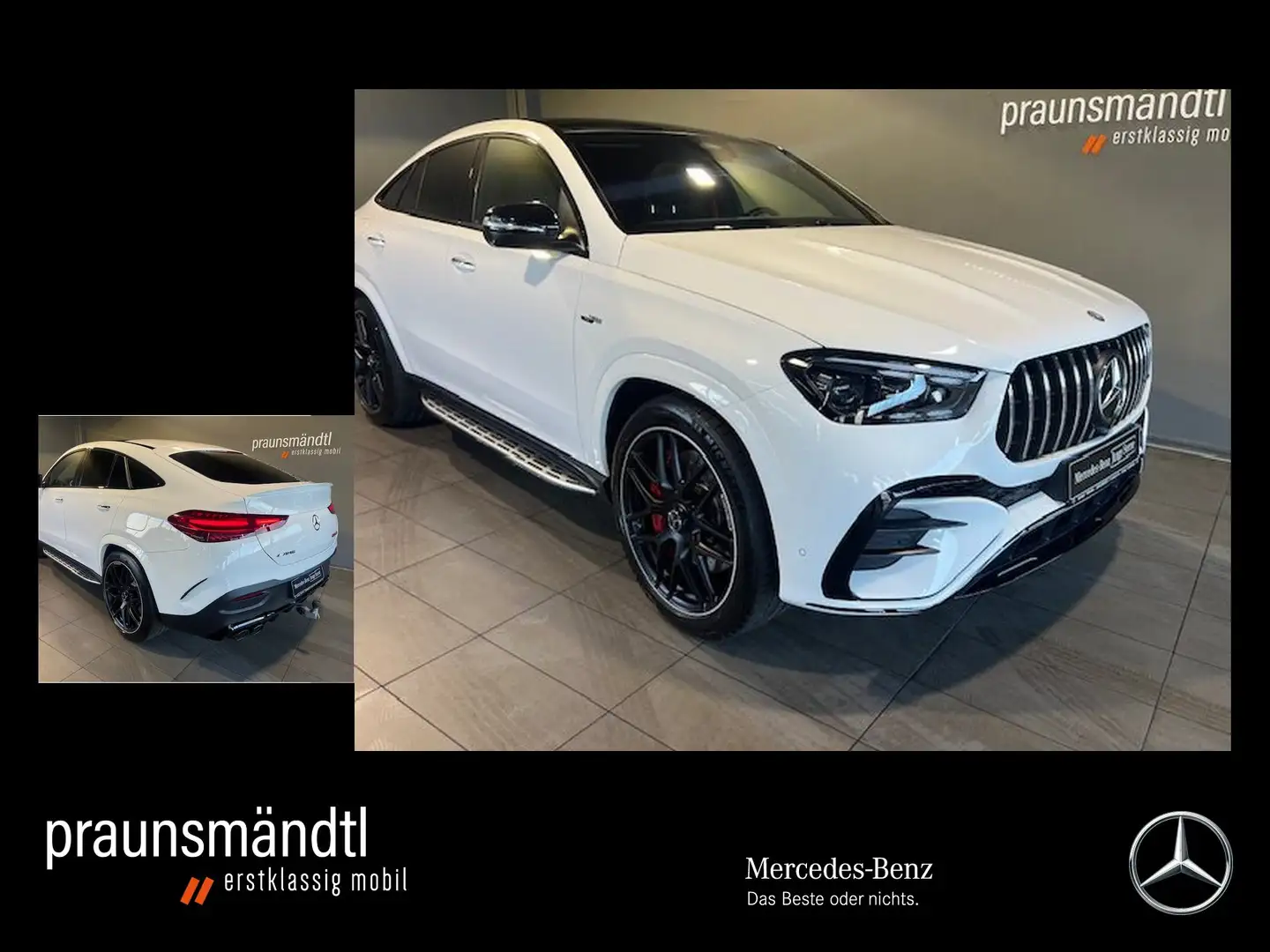 Mercedes-Benz GLE 53 AMG Cp Hybrid AHK/Distr/Pano/Sound/Airmat Weiß - 1