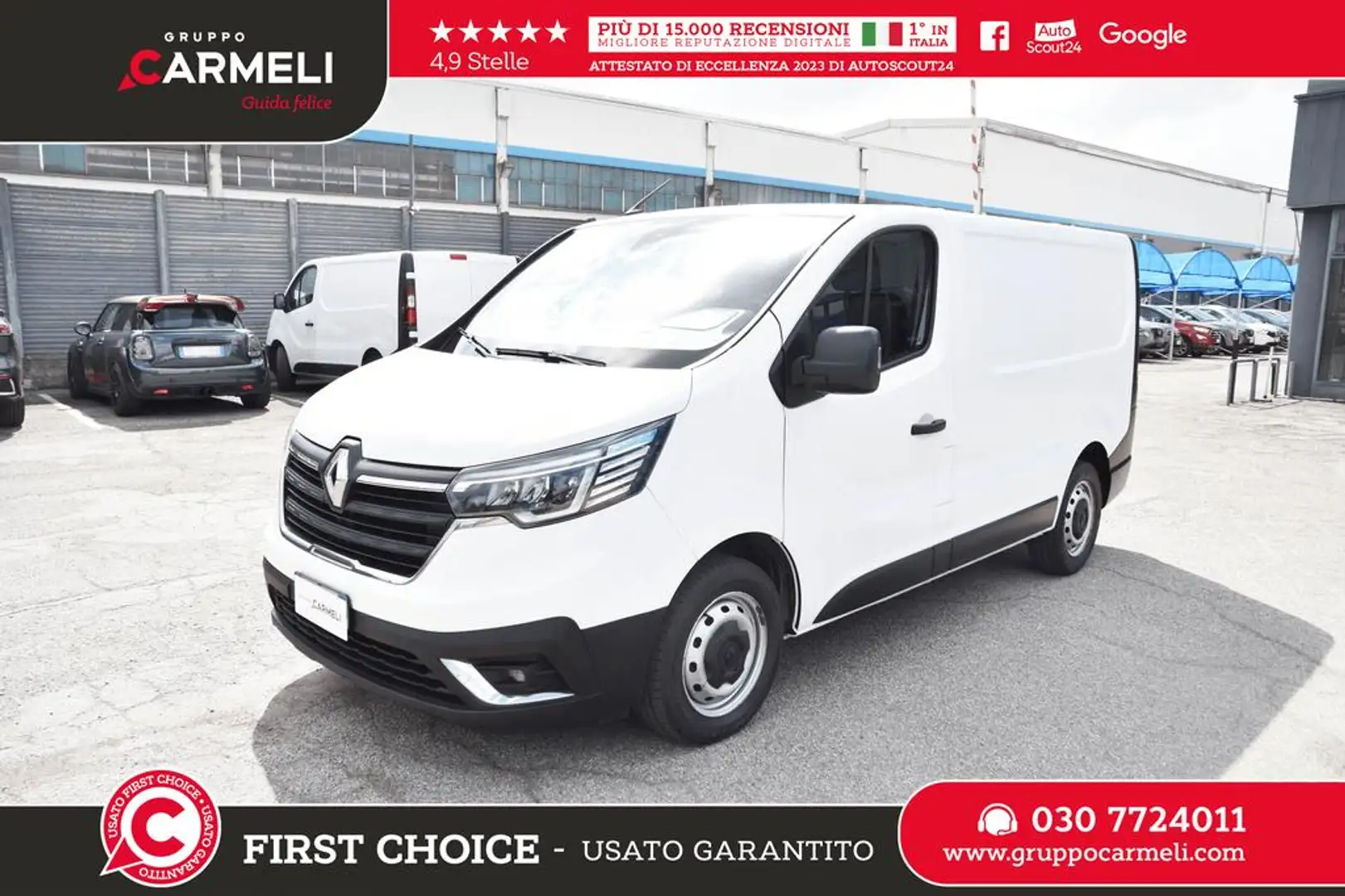 Renault Trafic T27 2.0 dci 130cv L1H1 Ice AUTOCARRO-IVA ESCLUSA Bianco - 1