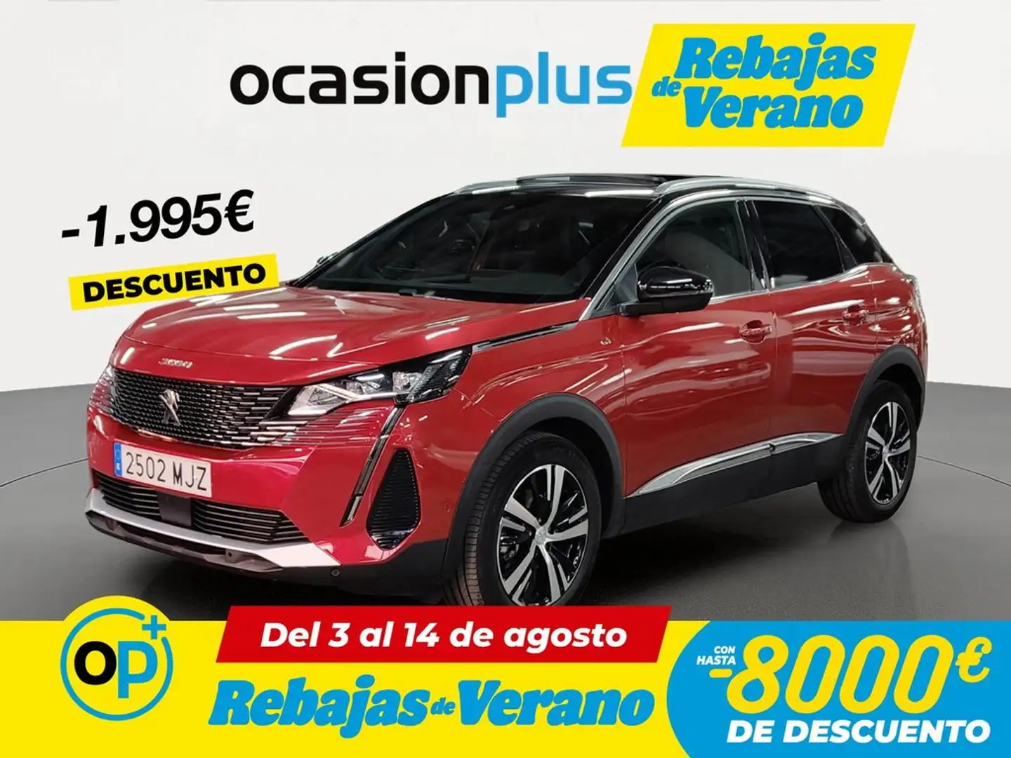 Peugeot 3008 1.2 S&S PureTech GT EAT8 130 Rojo - 1