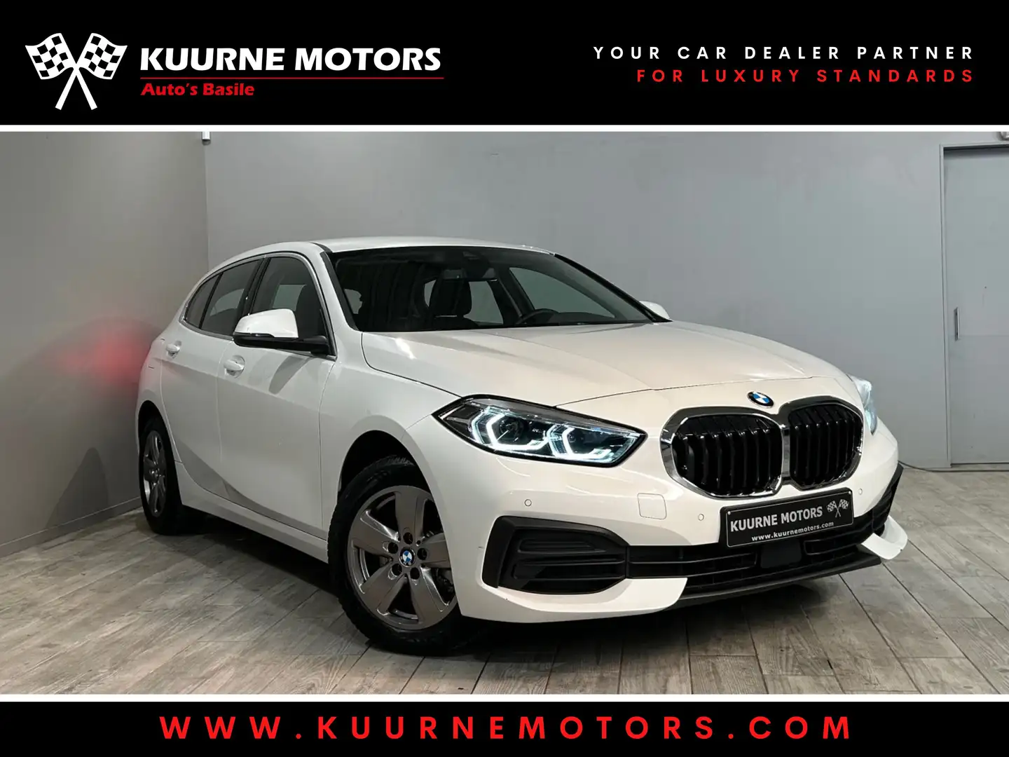 BMW 116 i Alu16"/Led/Gps/Carplay/Cruise/Pdc *1j garantie* Blanc - 1