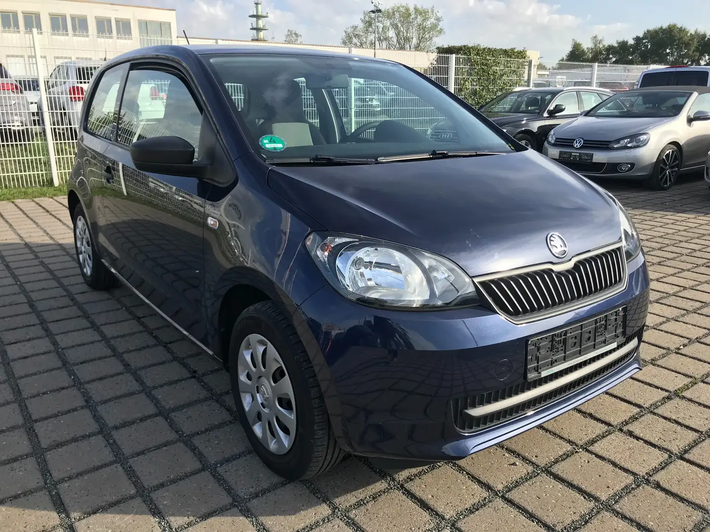 Skoda Citigo Active 1 Hand Klima ElFenster ABS RDS WR SR SB Blauw - 2